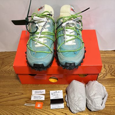 Off-White × Nike Women's Waffle Racer "Vivid Sky"