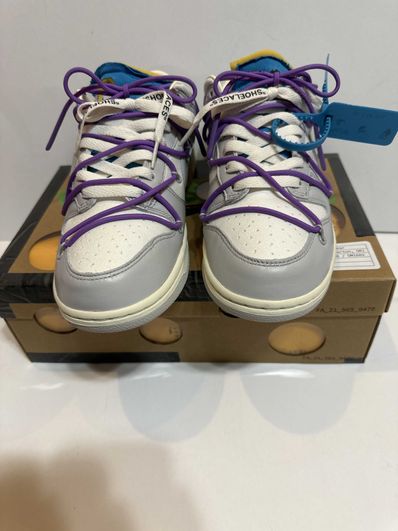 Off-White × Nike Dunk Low "Sail/Neutral Gray"