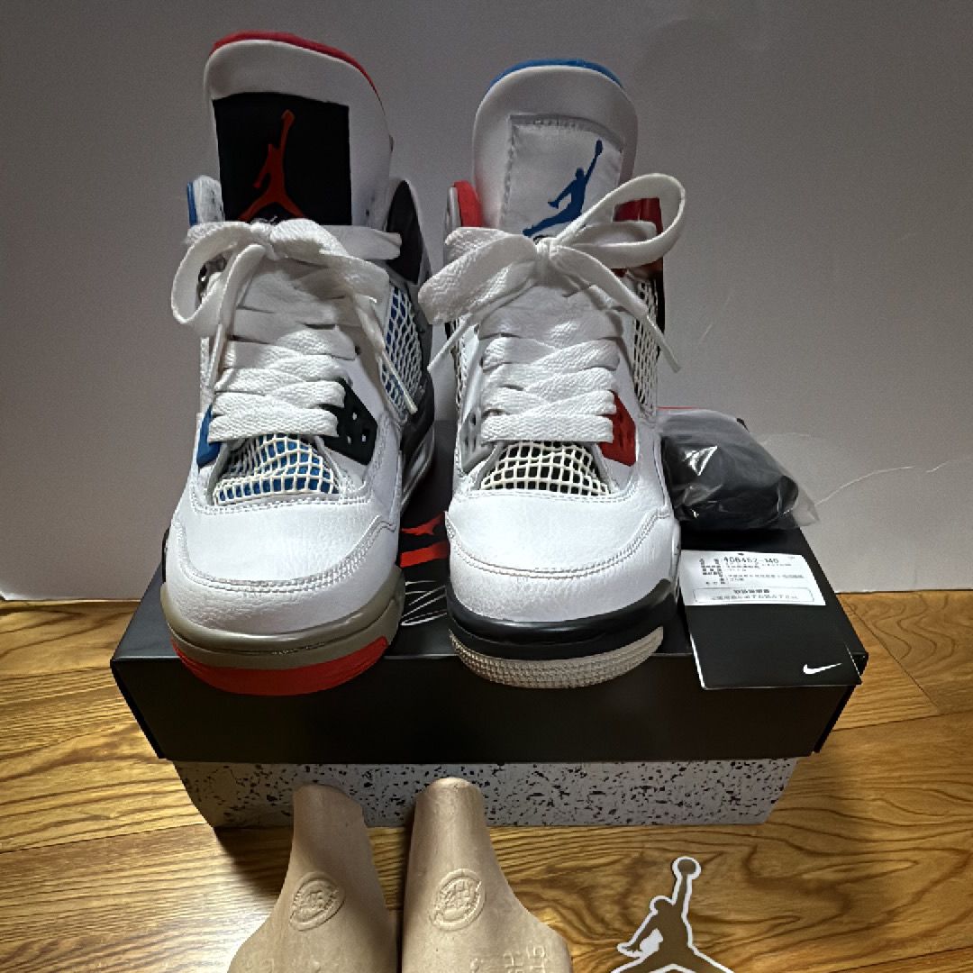 NIKE AIR JORDAN 4 GS WHAT THE 4 