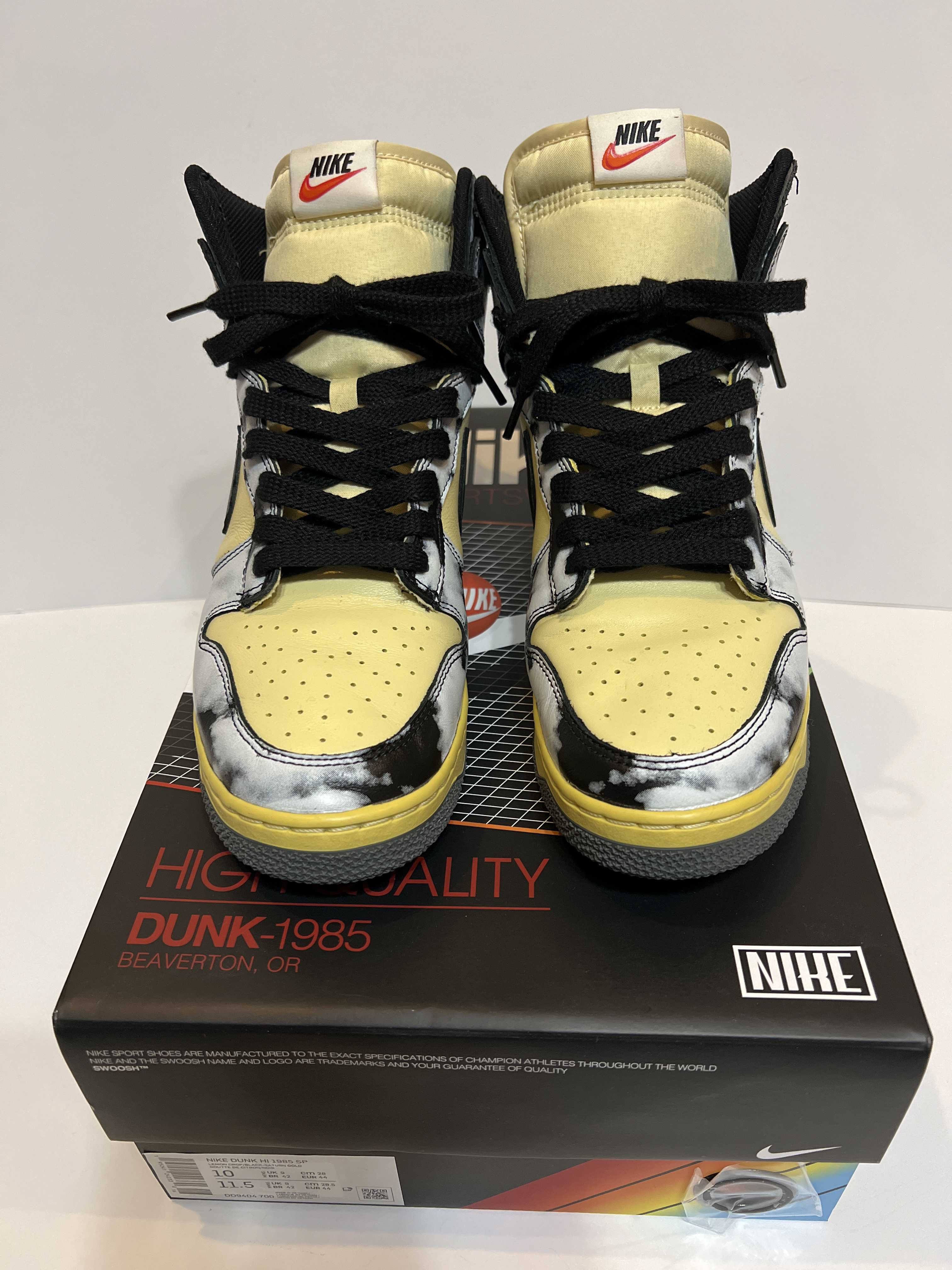 Nike Dunk High "Black Acid Wash"