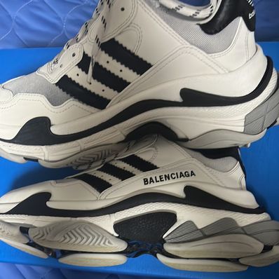 adidas × BALENCIAGA Triple S "White"