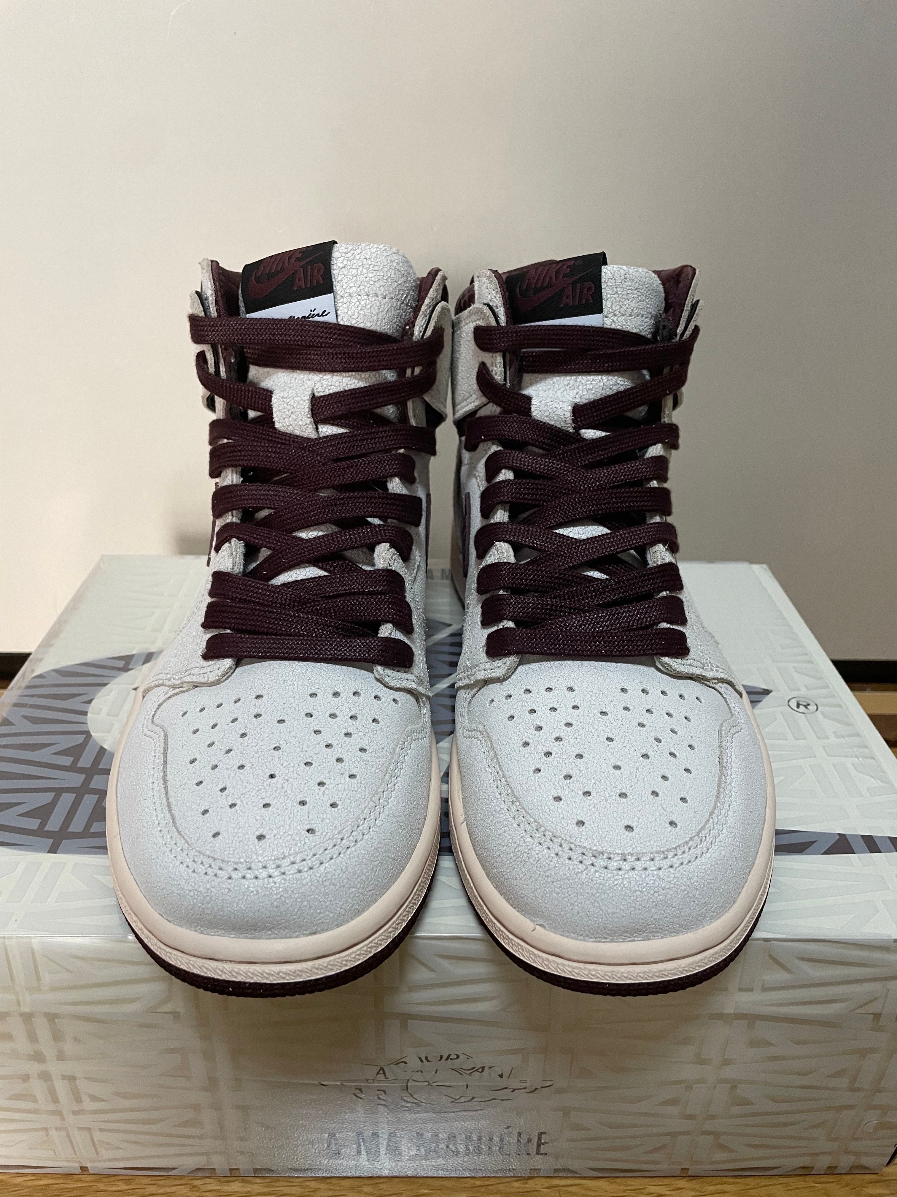 A Ma Maniere × Nike Air Jordan 1 Retro High OG "Sail and Burgundy"