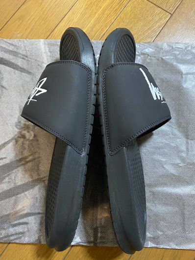 Stussy × Nike Benassi Slide "Off Noir" (CW2787-001)