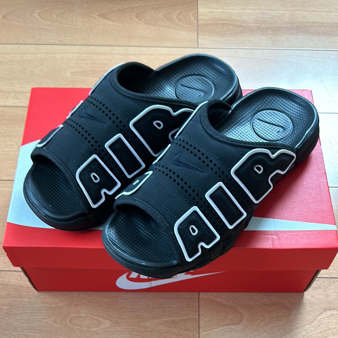 Nike Air More Uptempo Slide "Black" (DV2132-001/DV2137-001)