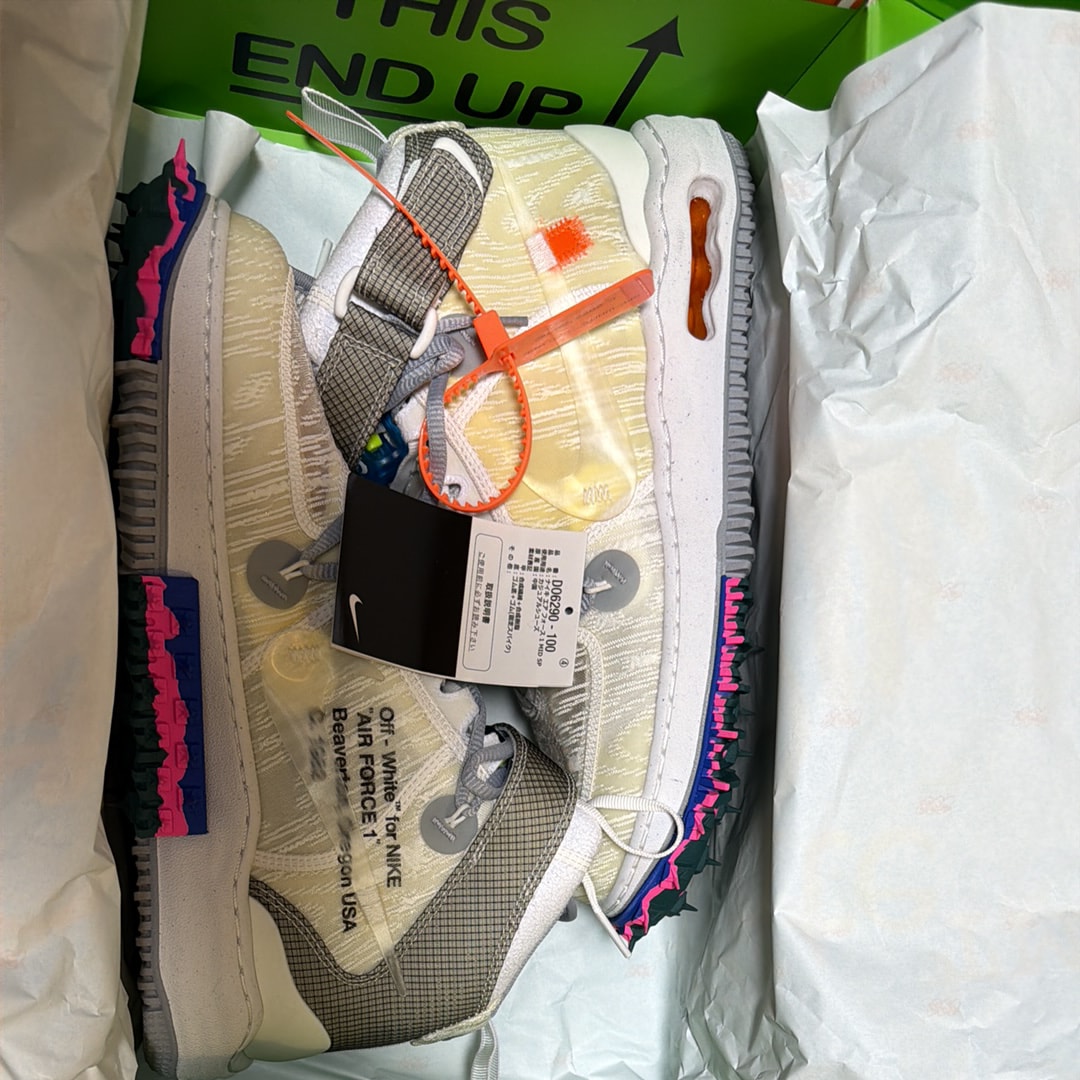 Off-White × Nike Air Force 1 Mid "White"