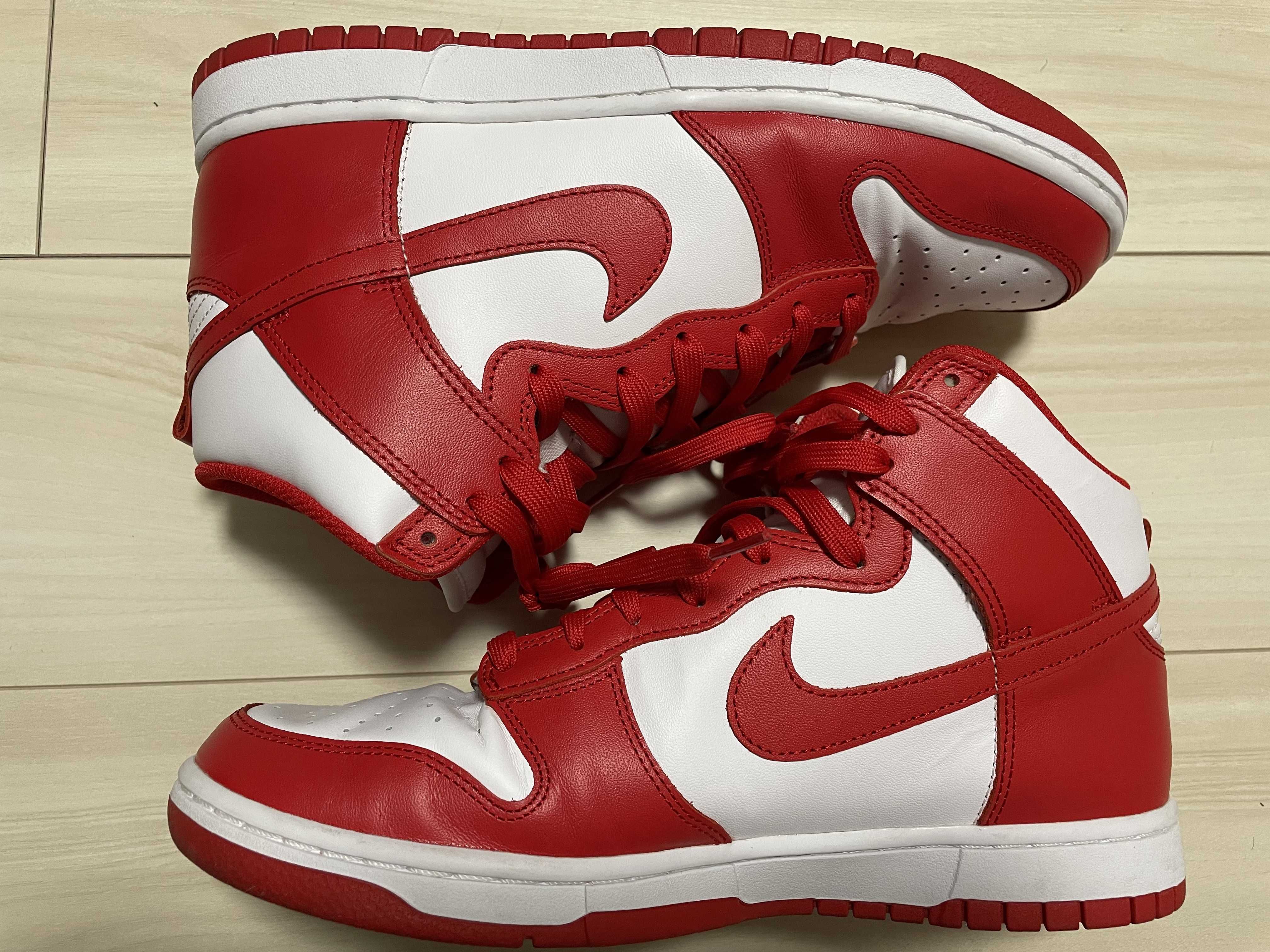 Nike Dunk High "Championship White and Red"
