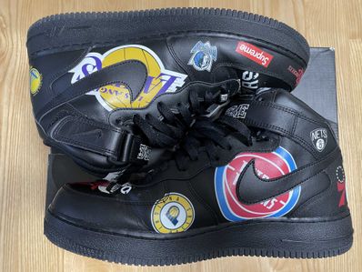 Supreme × NBA × Nike Air Force 1 Mid '07 "Black"
