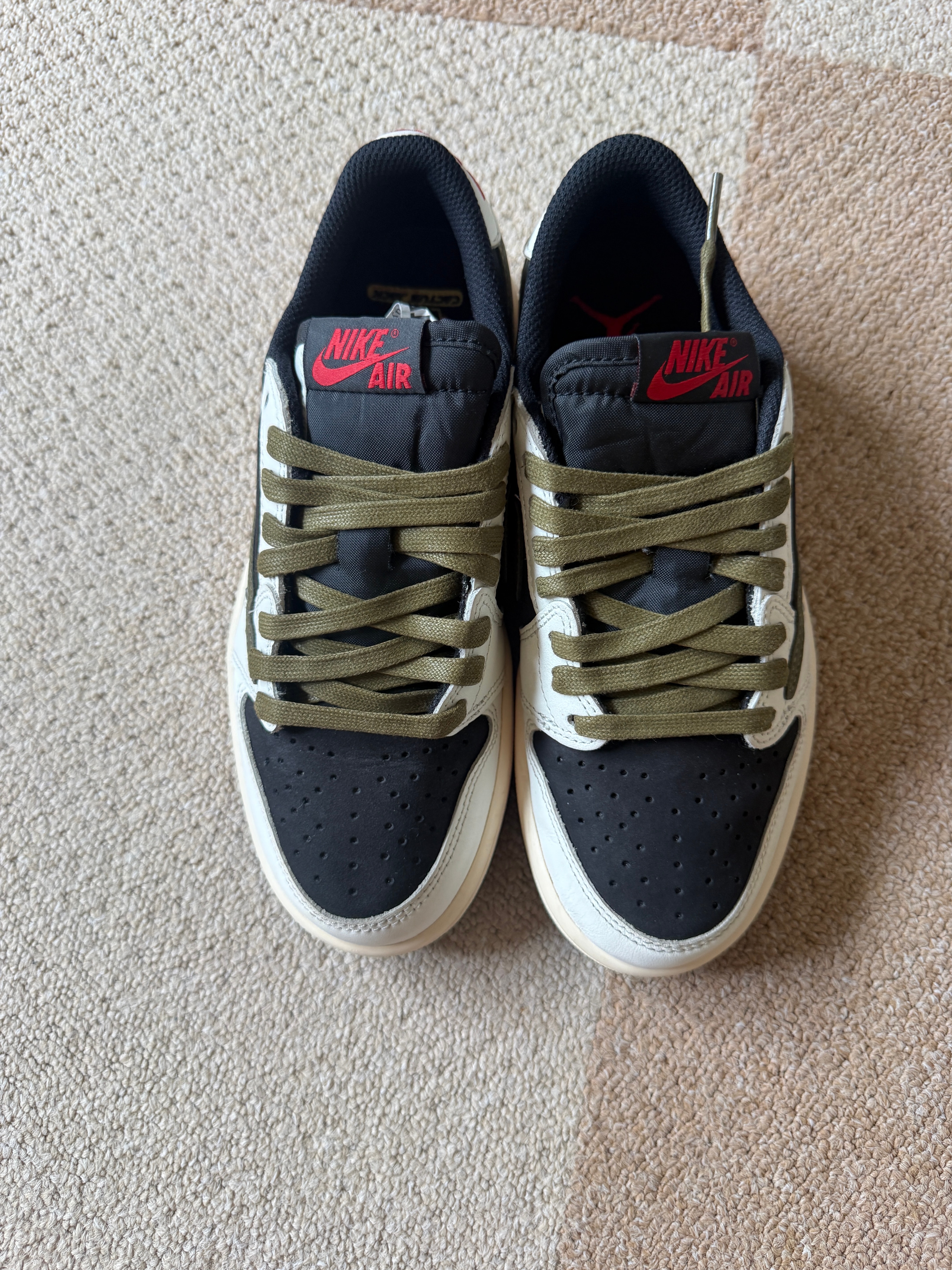 Travis Scott × Nike Women's Air Jordan 1 Low OG "Medium Olive"