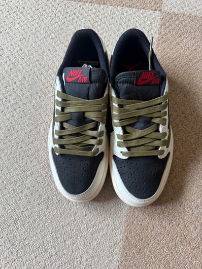 Travis Scott × Nike Women's Air Jordan 1 Low OG "Medium Olive"