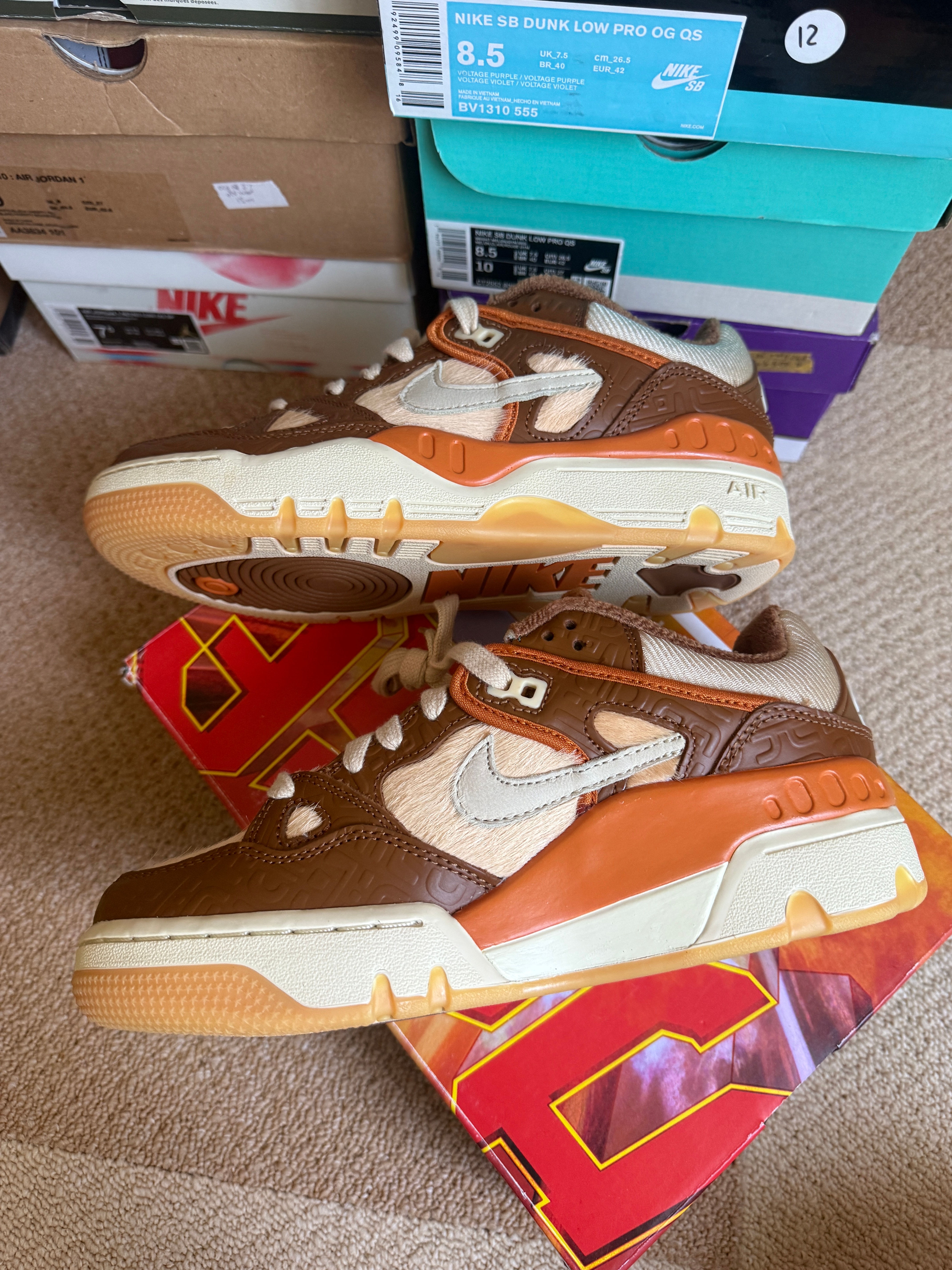 ニゴー × ナイキ エアフォース3 ロー SP "ベージュ" (OGINヒールロゴ)