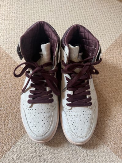 A Ma Maniere × Nike Air Jordan 1 Retro High OG "Sail and Burgundy"