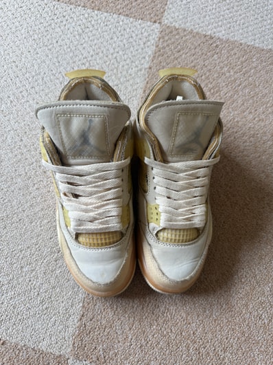 Off-White × Nike Women's Air Jordan 4 SP "Sail"