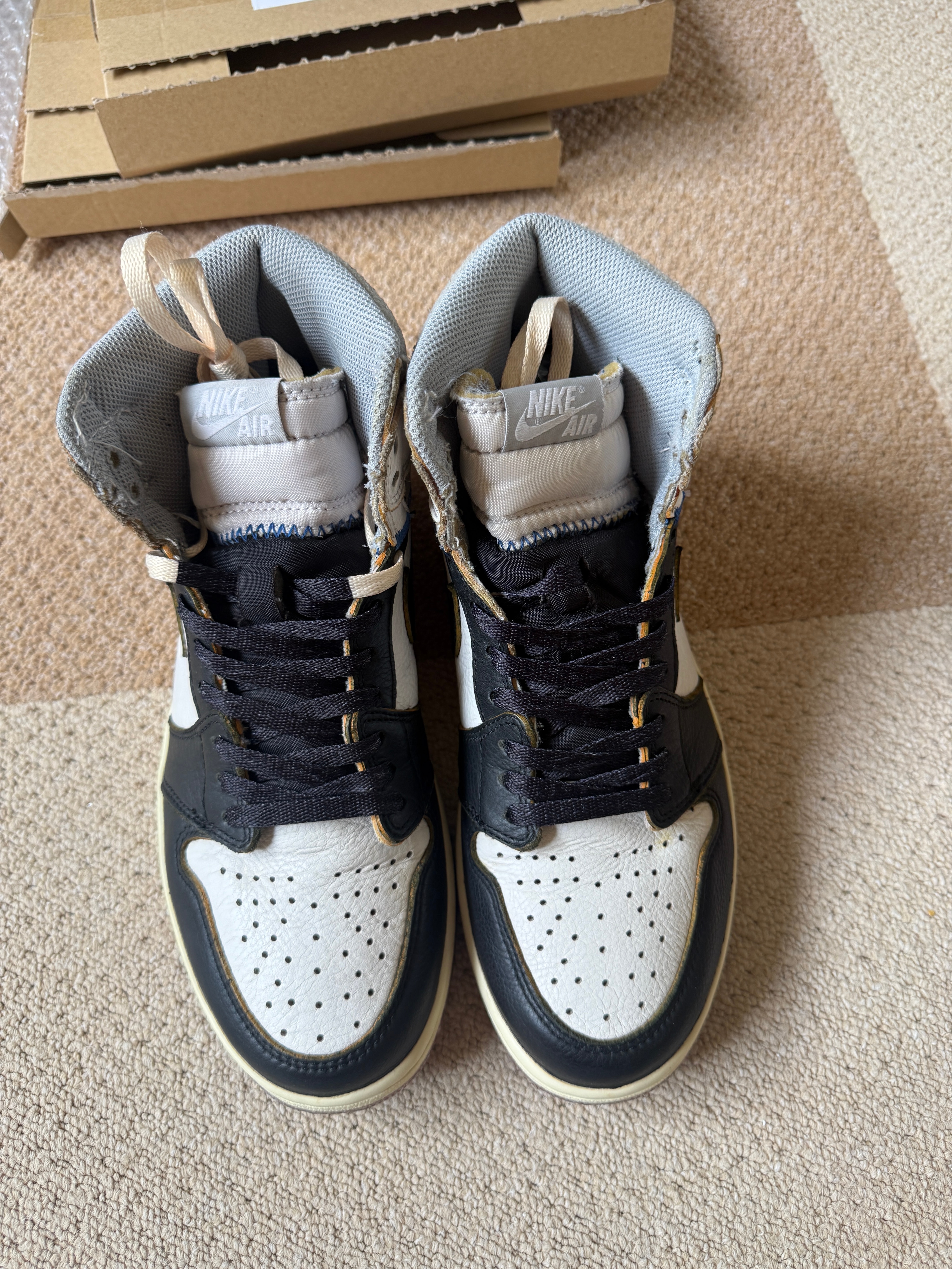 UNION × Nike Air Jordan 1 Retro High OG NRG "Varsity Red/Wolf Grey"