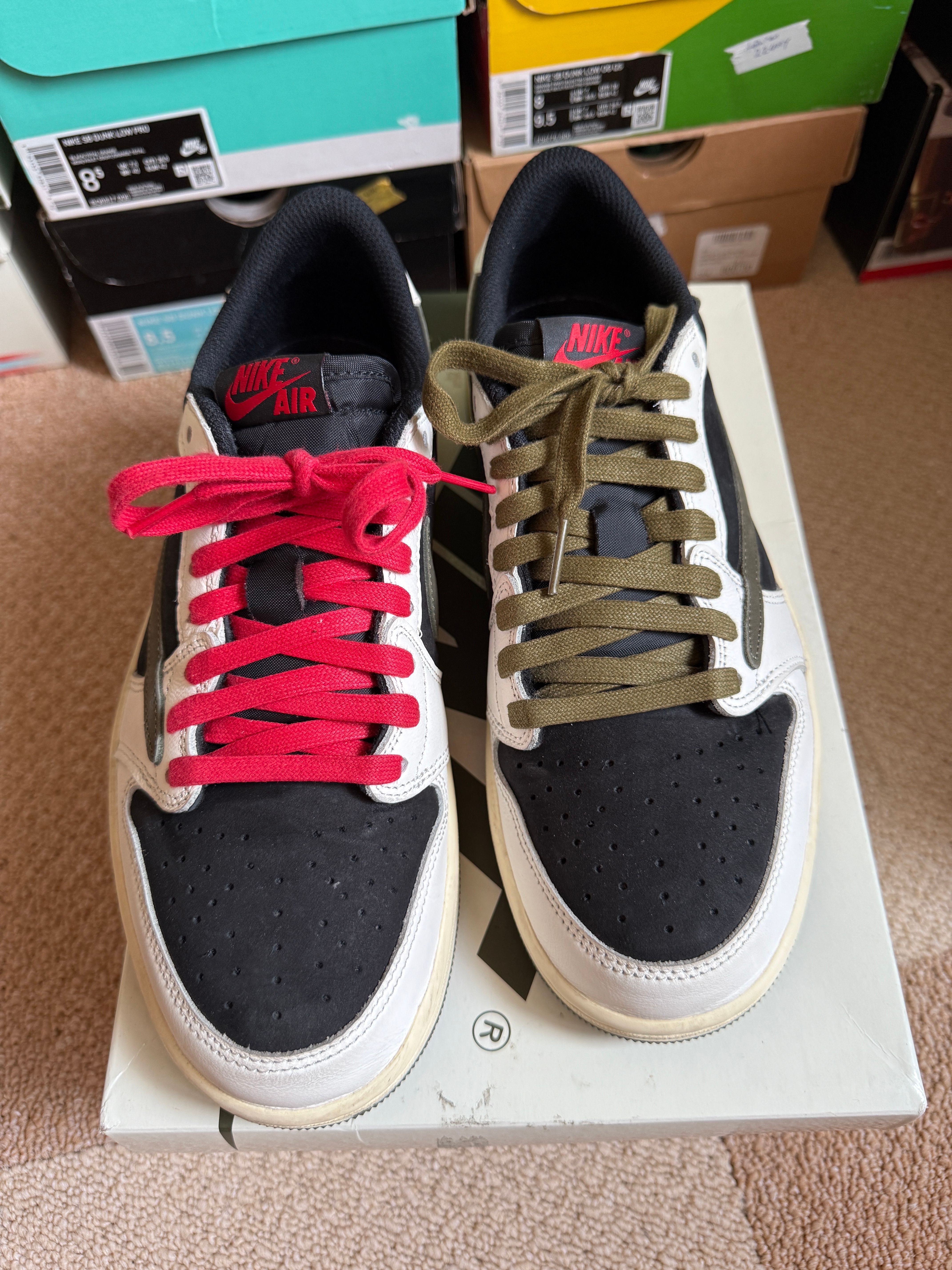 Travis Scott × Nike Women's Air Jordan 1 Low OG "Medium Olive"