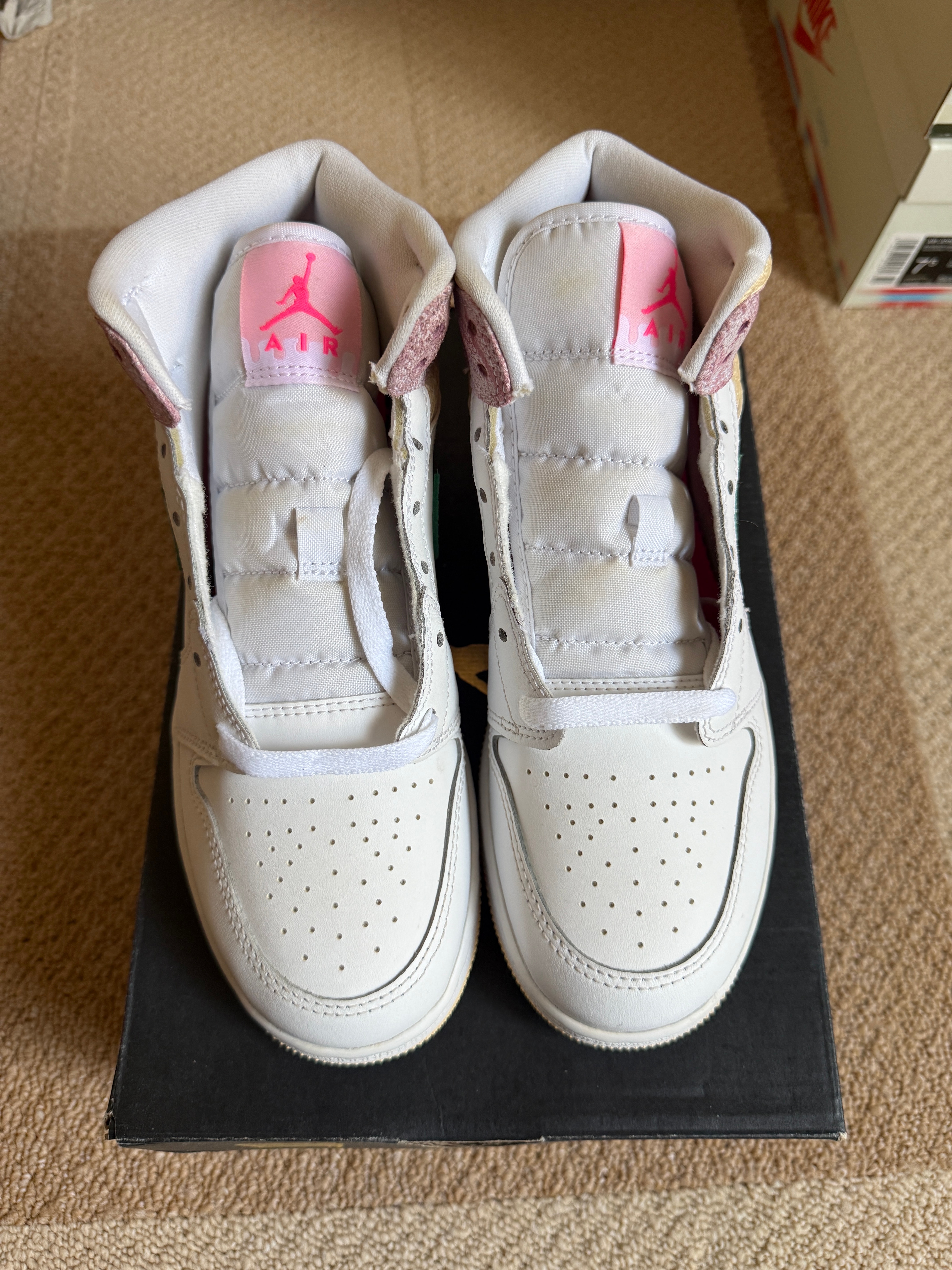 Nike GS Air Jordan 1 Mid "Paint Drip"