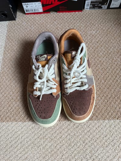 Zion Williamson × Nike Air Jordan 1 Low OG "Flax and Oil Green"