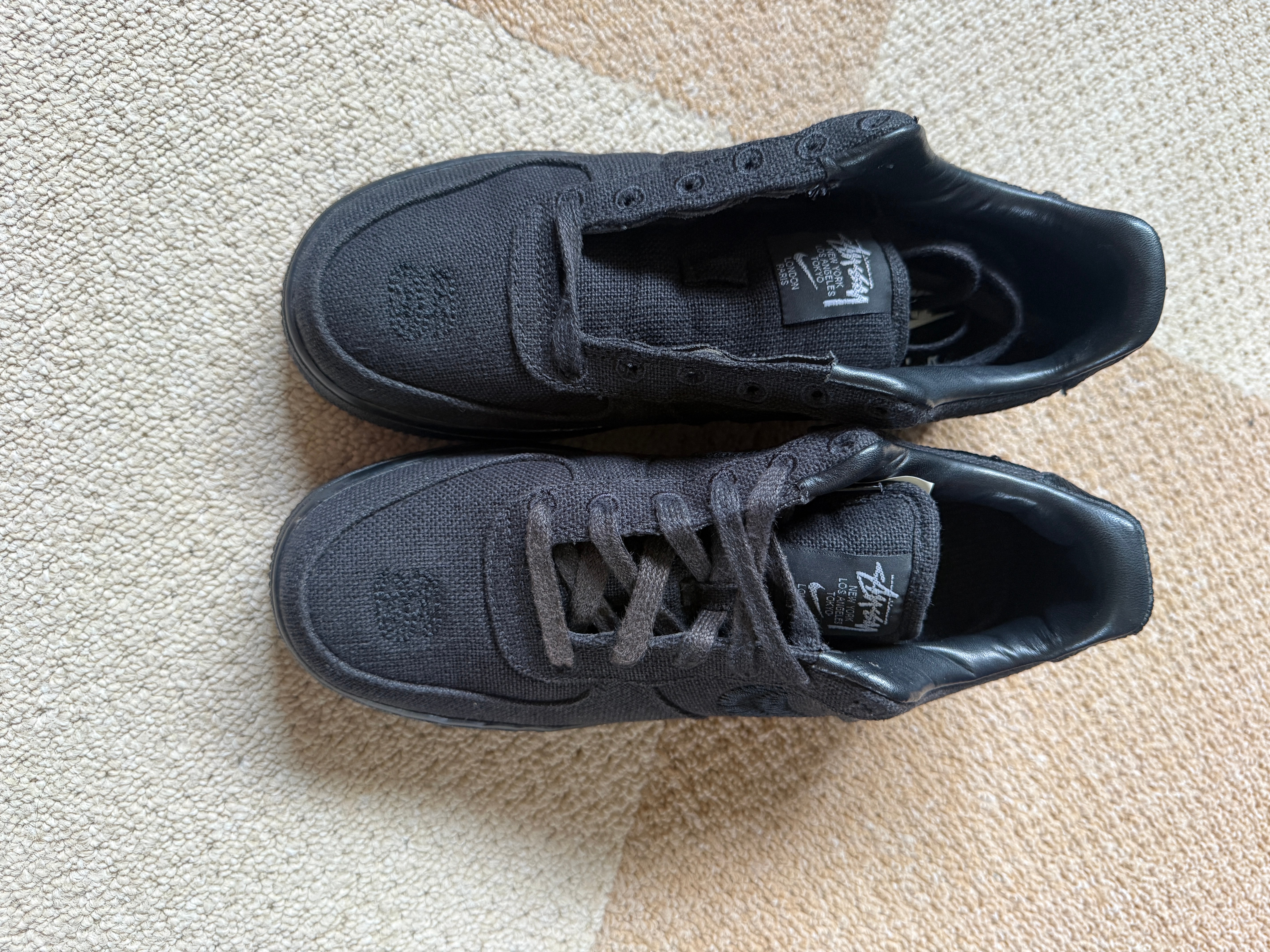 Stussy × Nike Air Force 1 Low "Triple Black"