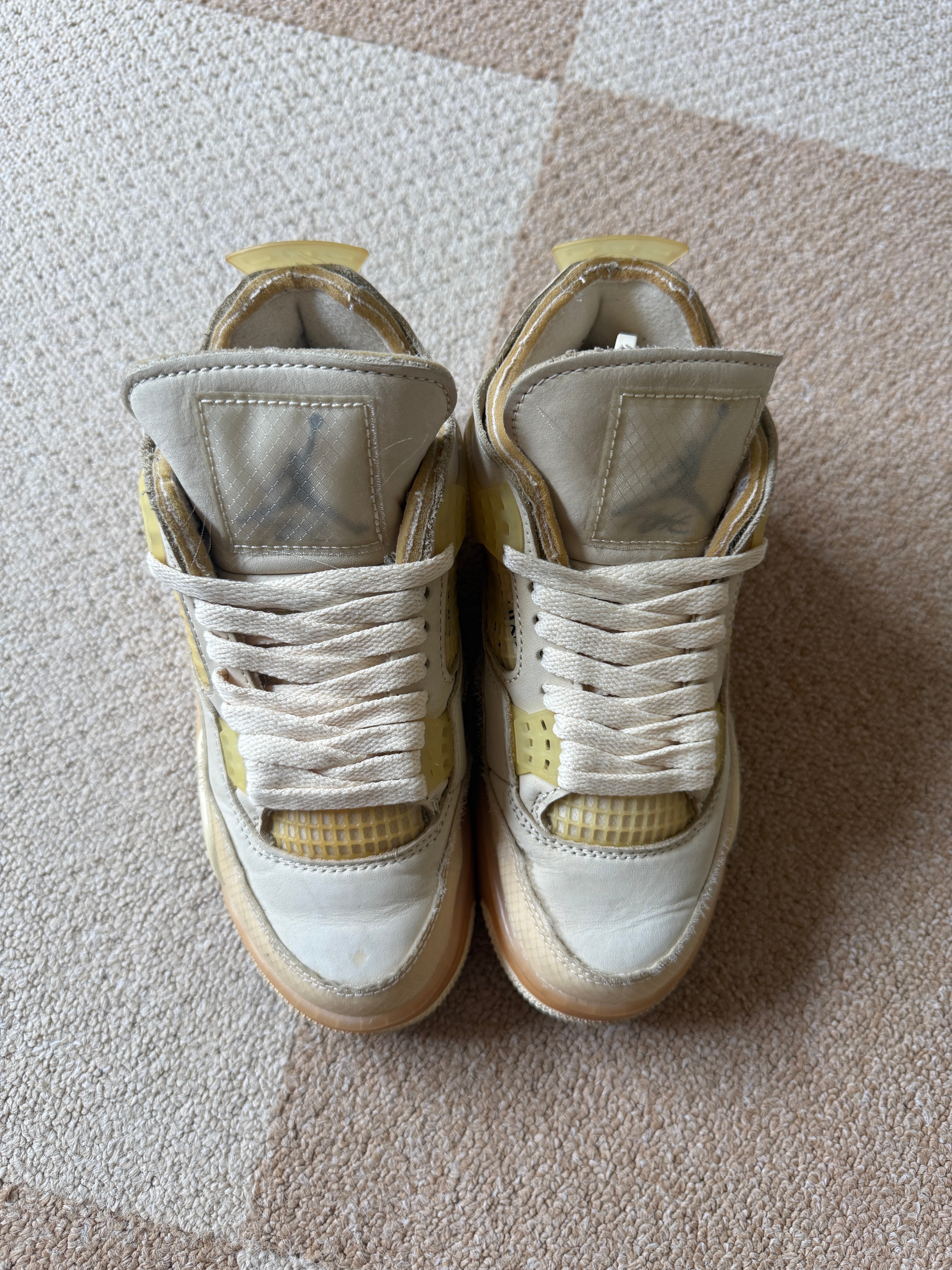 Off-White × Nike Women's Air Jordan 4 SP "Sail"