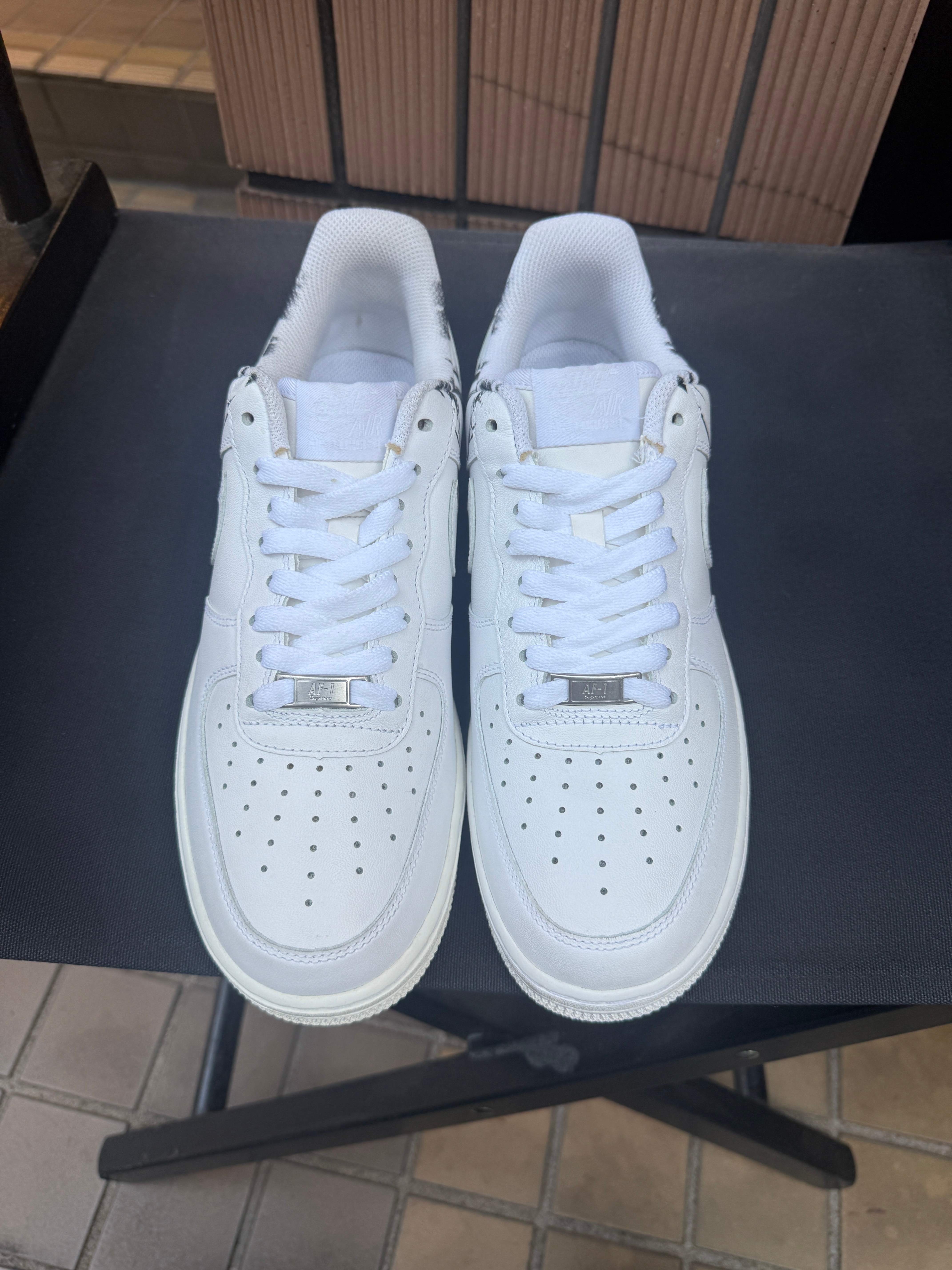 Supreme × COMME des GARCONS SHIRT × Nike Air Force 1 Low "White"