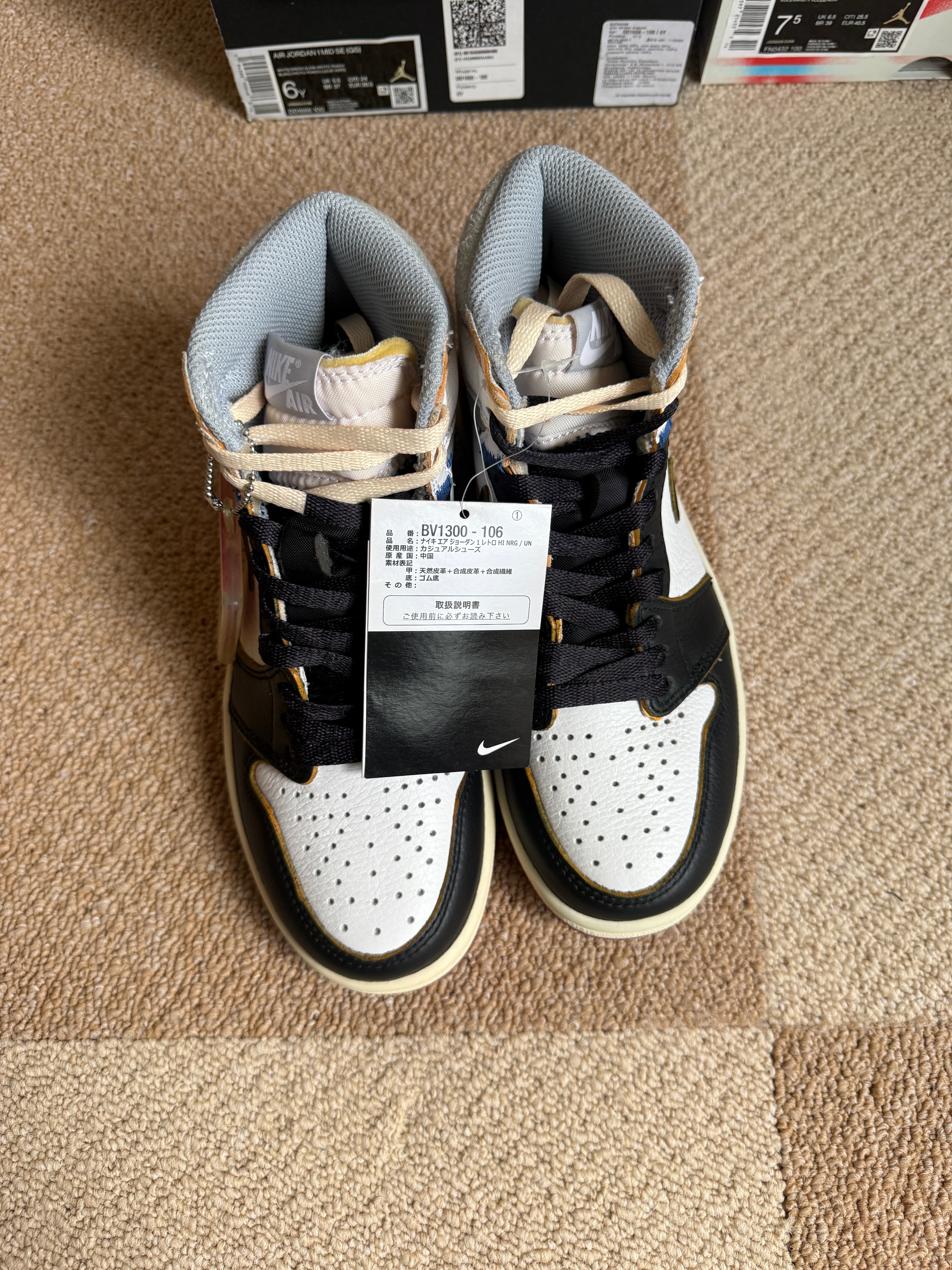 UNION × Nike Air Jordan 1 Retro High OG NRG "Varsity Red/Wolf Grey"