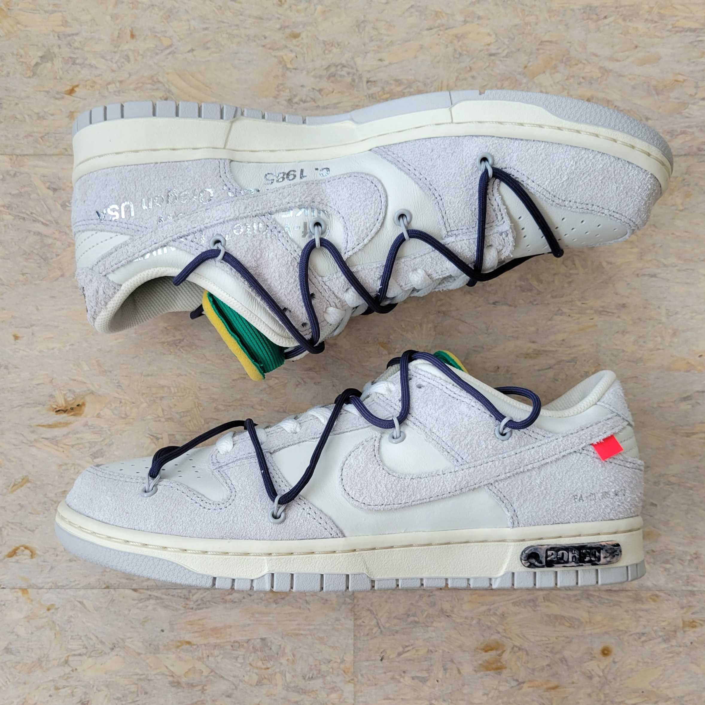 Off-White × Nike Dunk Low "Sail/Neutral Grey/Gridiron"