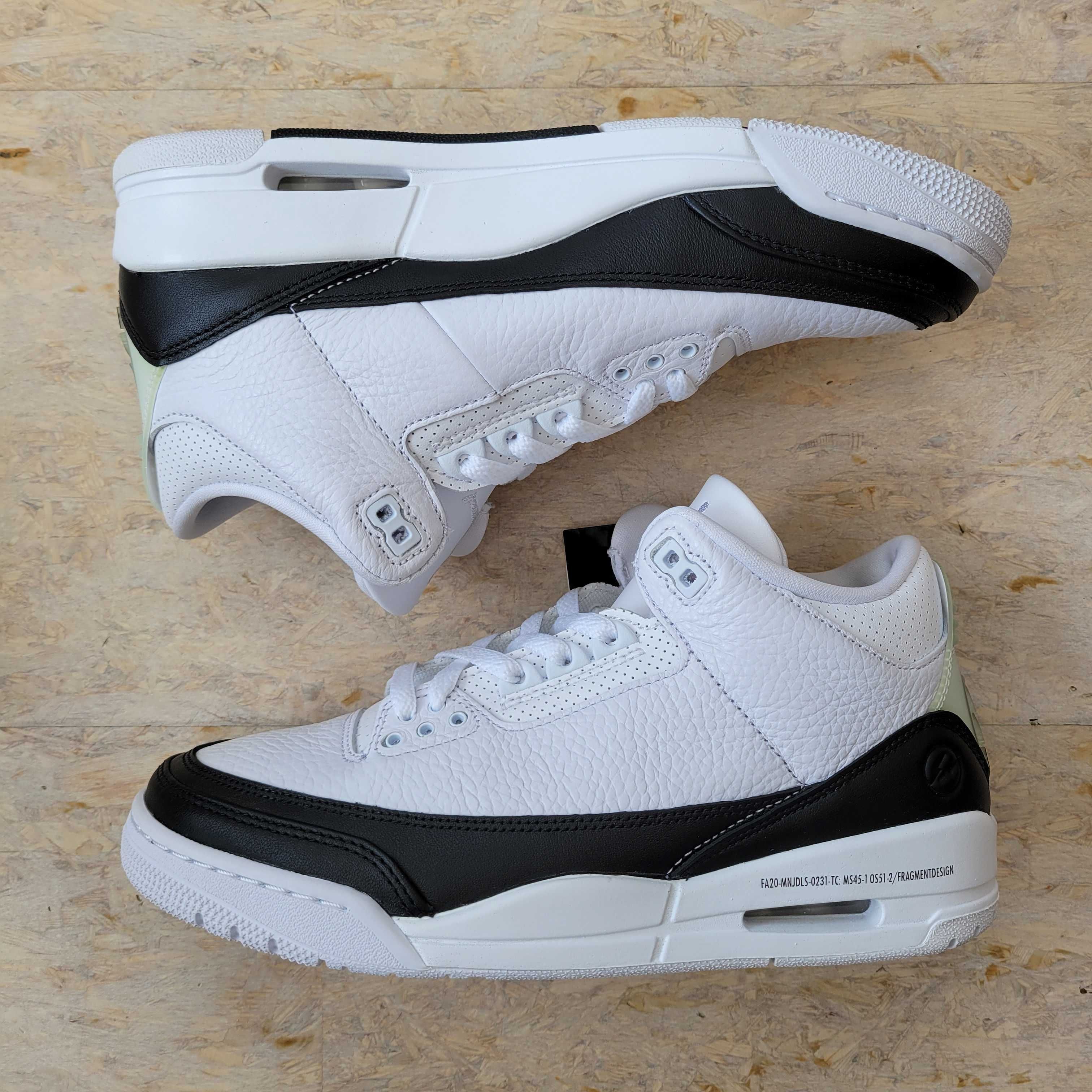 Fragment × Nike Air Jordan 3 "White/Black"