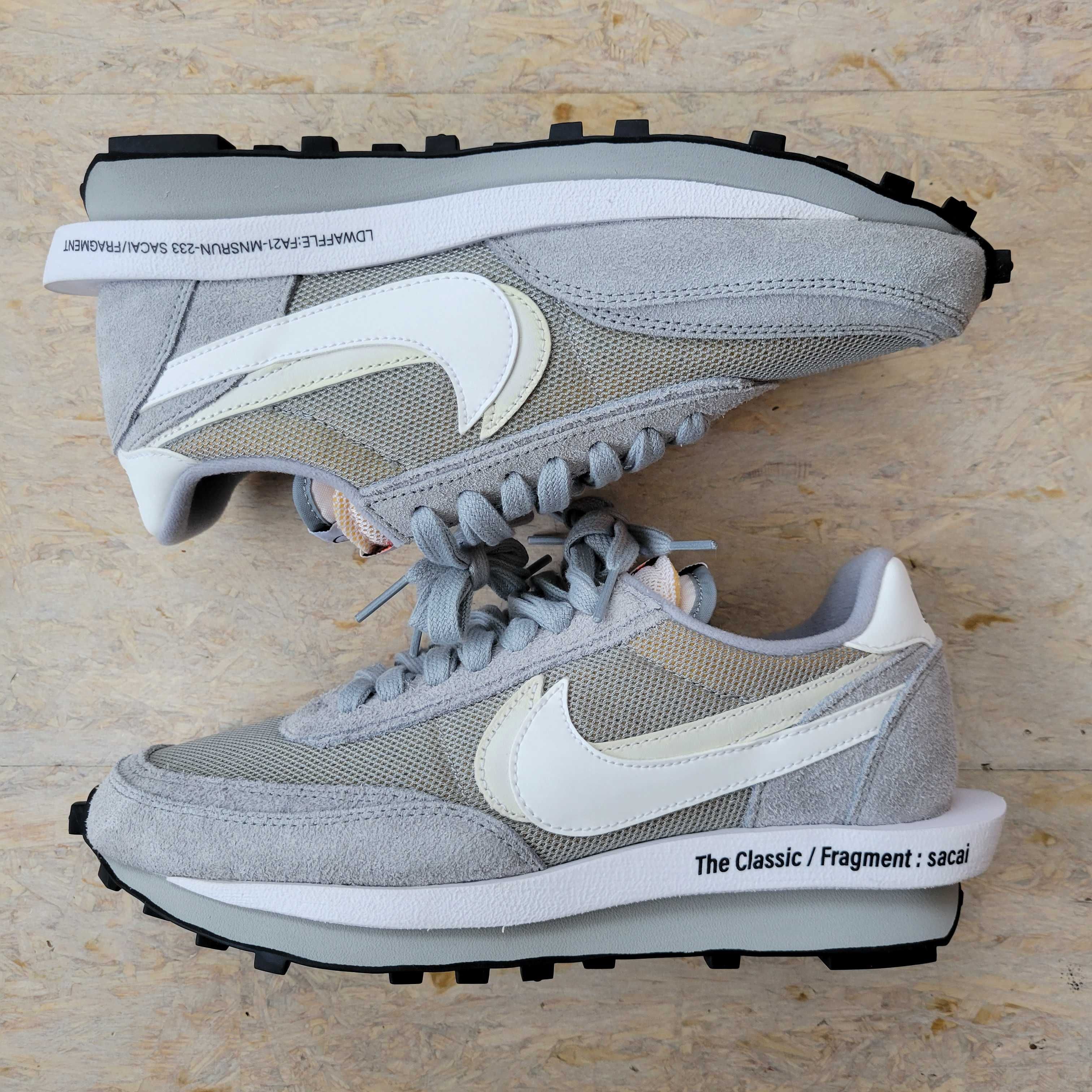 Fragment × sacai × Nike LD Waffle "Light Smoke Grey"