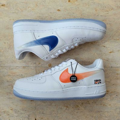 KITH × Nike Air Force 1 Low "White/Rush Blue/White/Brilliant Orange"