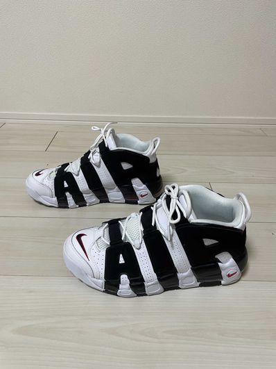 NIKE AIR MORE UPTEMPO "WHITE/BLACK/UNIVERSITY RED"(2020)