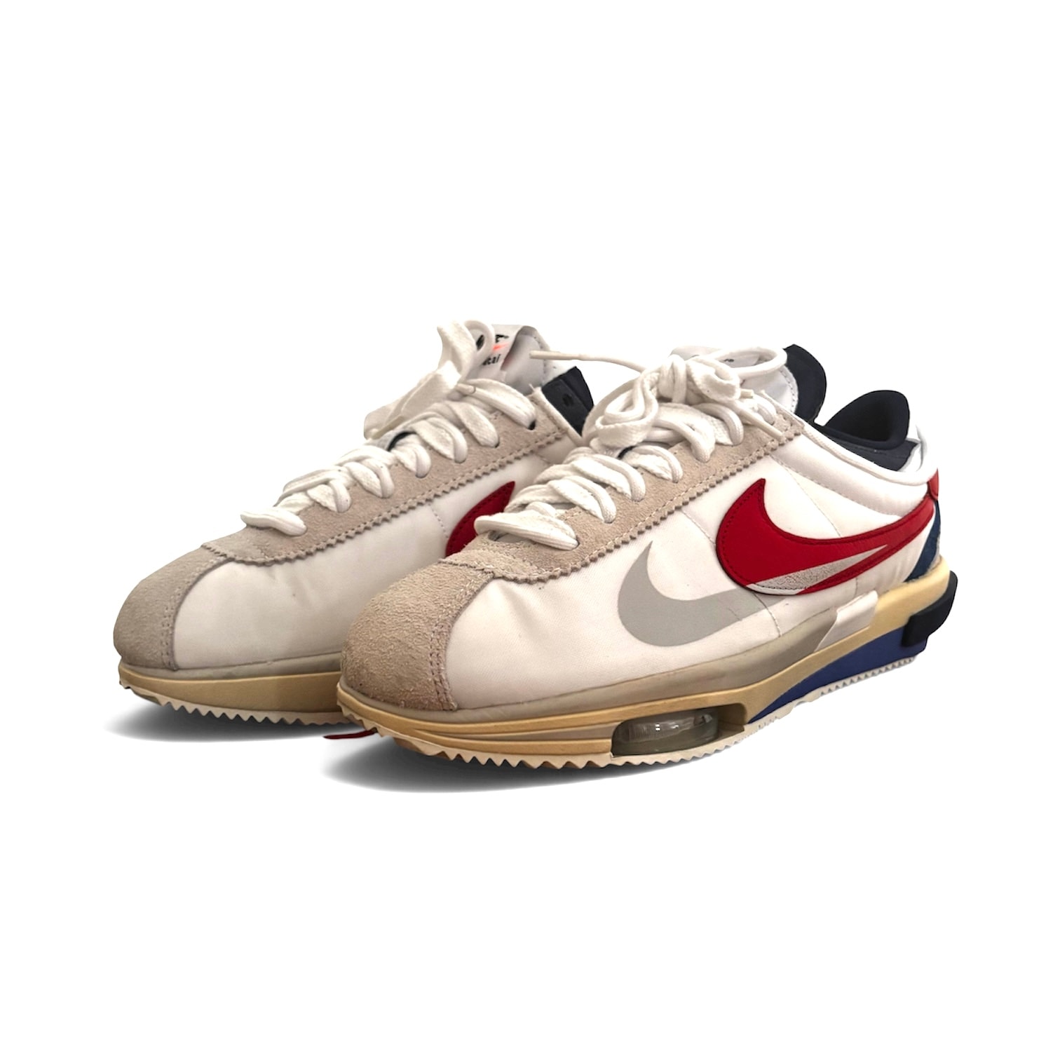 sacai × Nike Zoom Cortez "White and University Red"