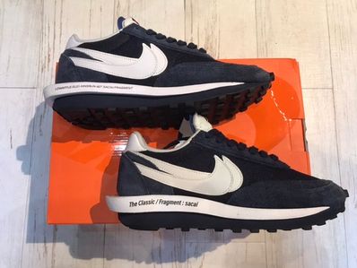 Fragment × sacai × Nike LD Waffle "Blackended Blue"