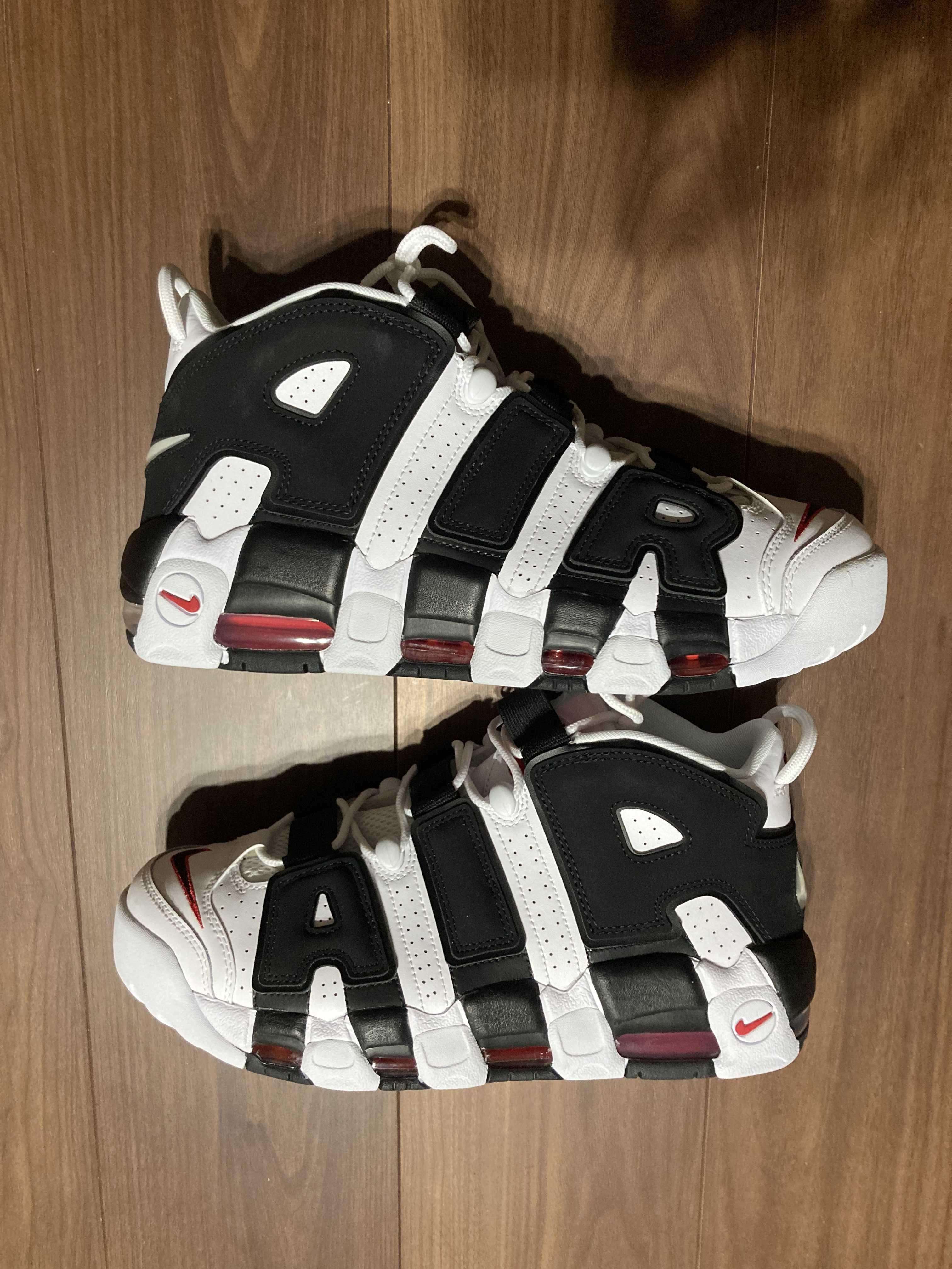 NIKE AIR MORE UPTEMPO "WHITE/BLACK/UNIVERSITY RED"(2020)