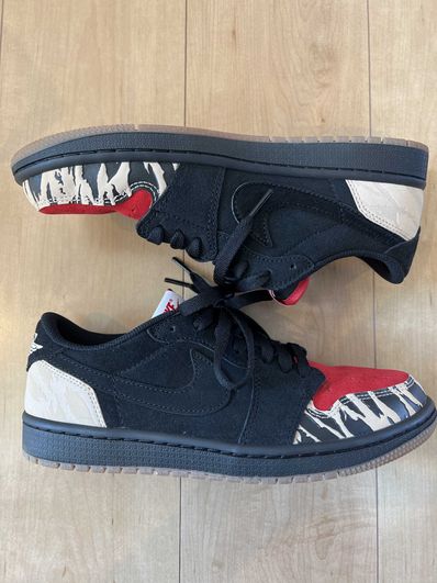 Sole Fly × Nike Air Jordan 1 Low "Black and Sport Red"