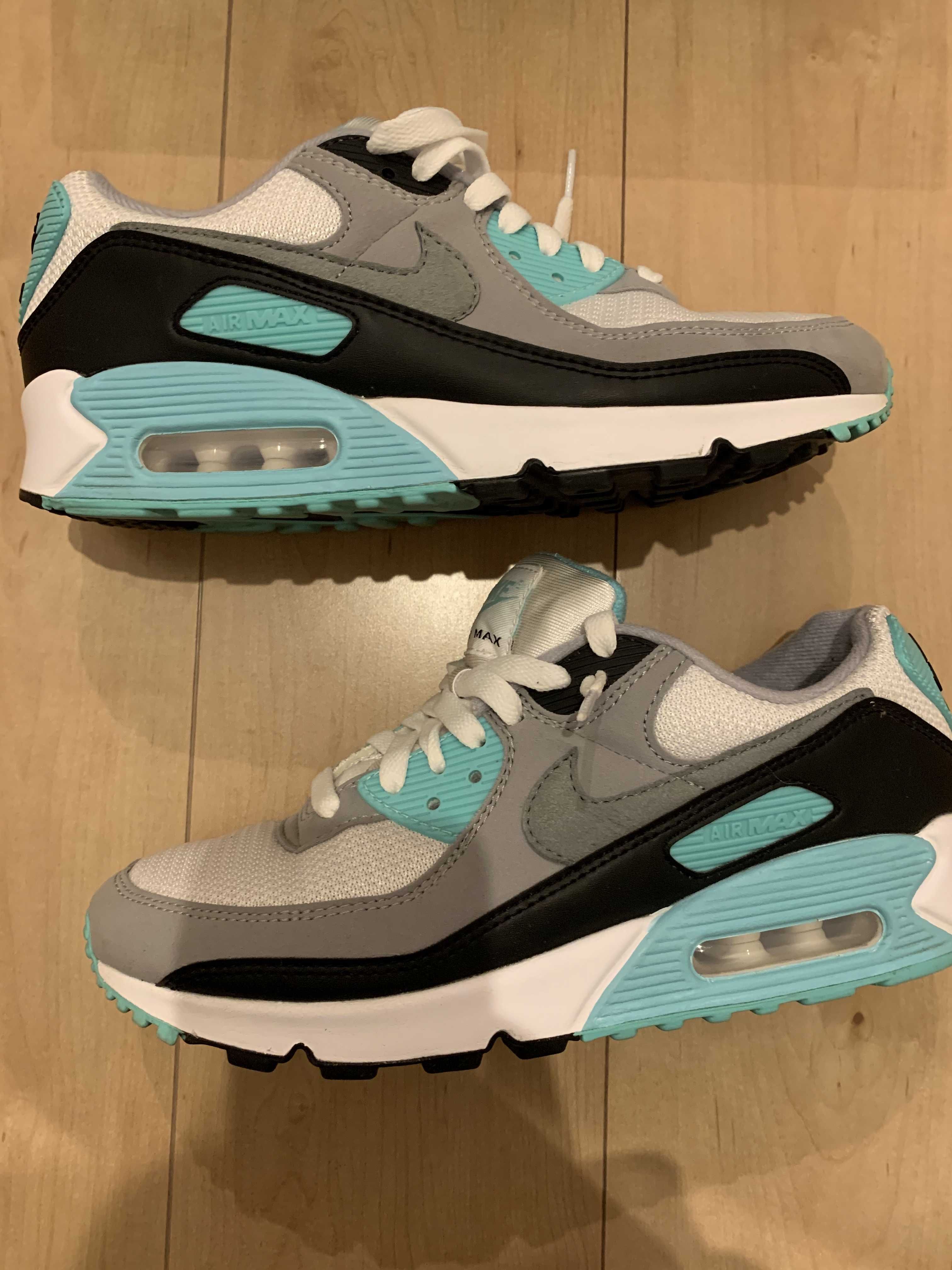 NIKE AIR MAX 90 "HYPER TURQUOISE/PARTICLE GREY"