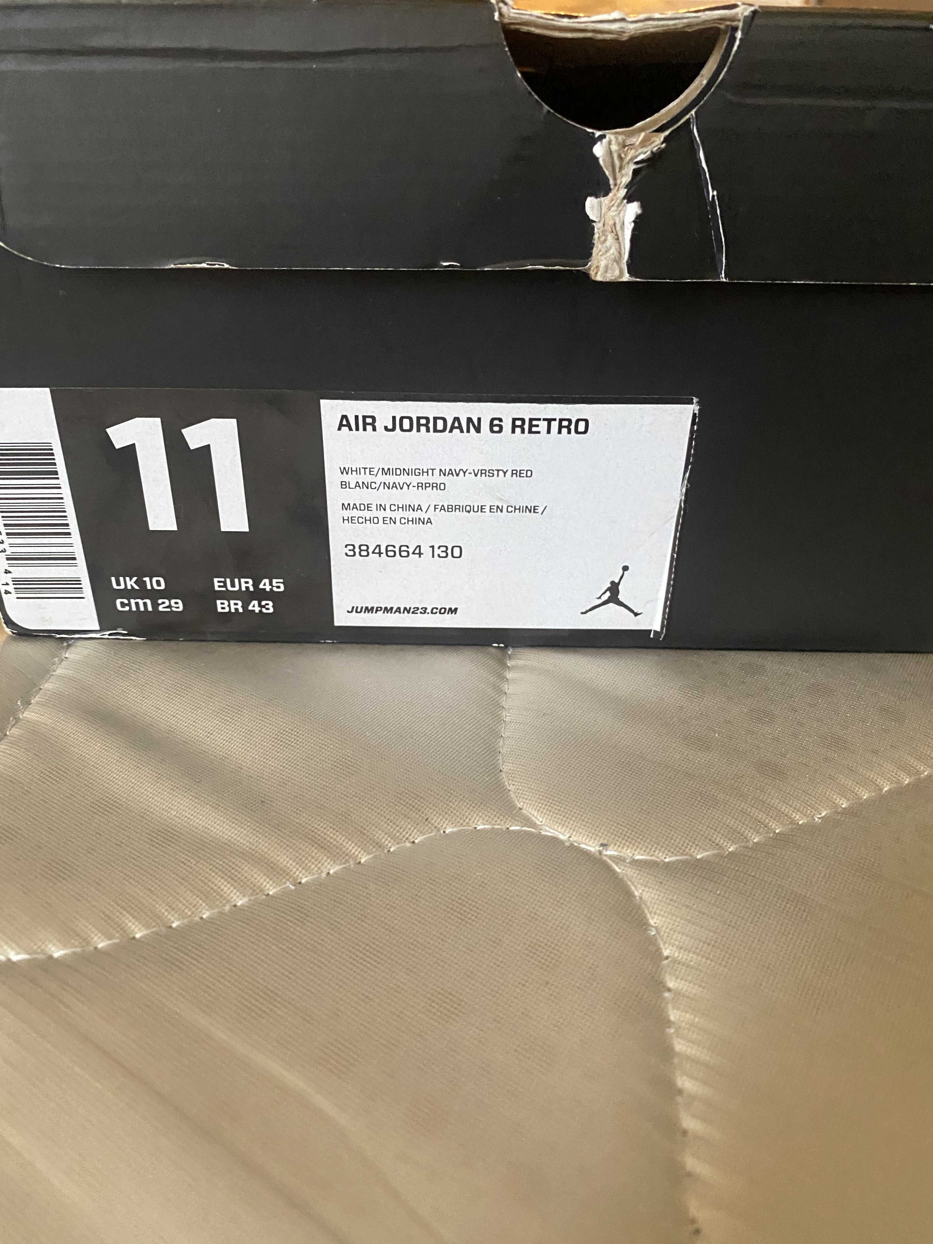 NIKE AIR JORDAN 6 RETRO "OLYMPIC LONDON" (2012)