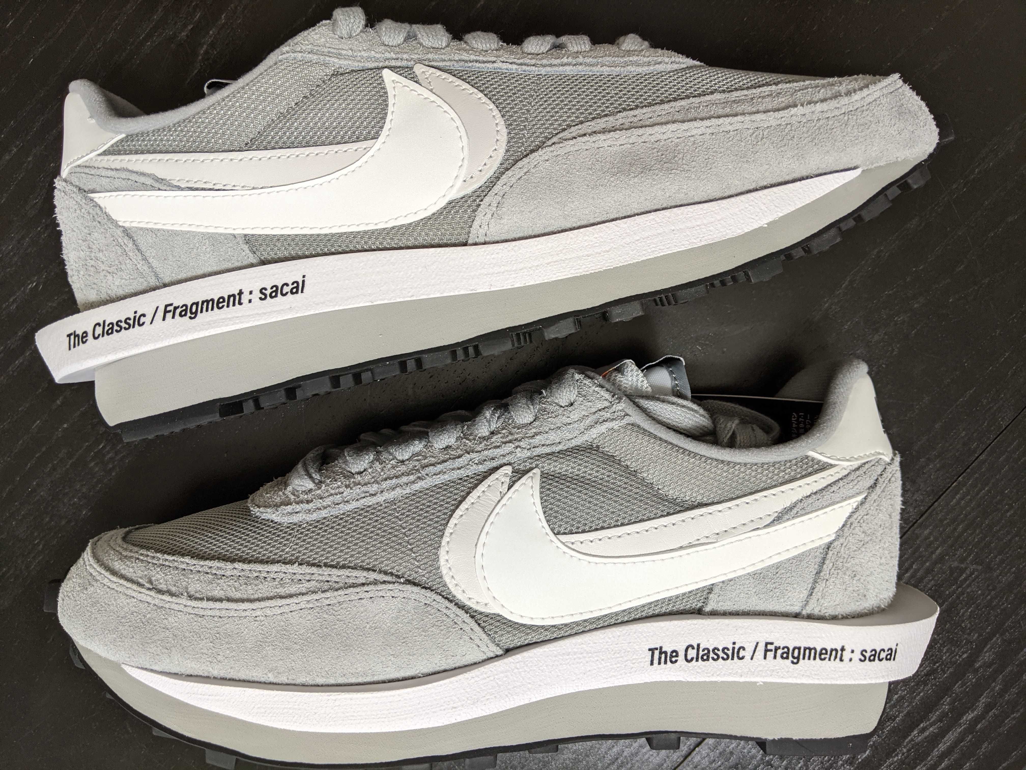 Fragment × sacai × Nike LD Waffle "Light Smoke Grey"