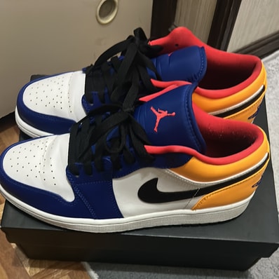 Nike Air Jordan 1 Low "White/Navy/Yellow"