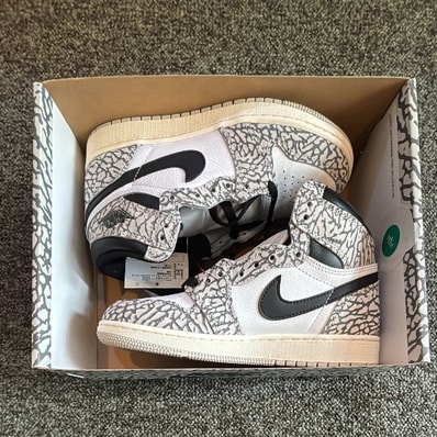 Nike GS Air Jordan 1 High OG "White Cement"