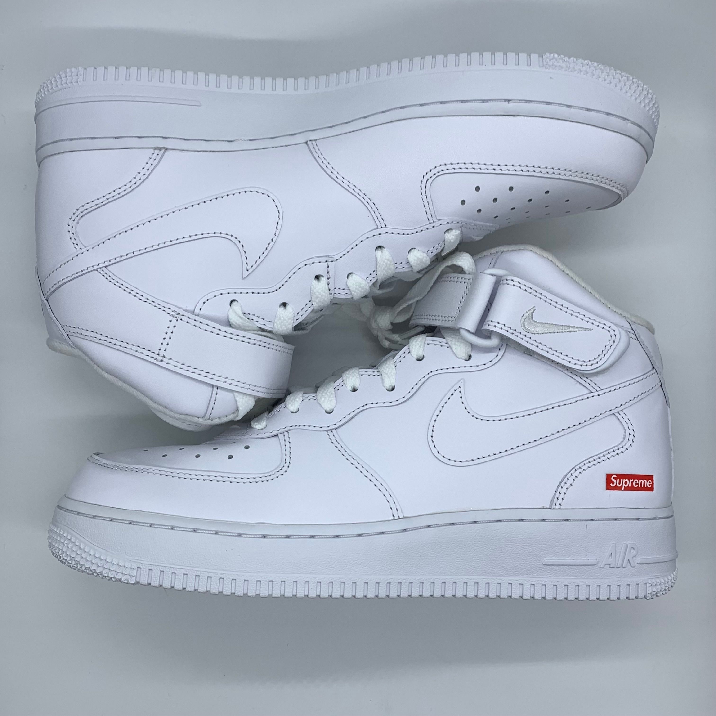 Supreme × Nike Air Force 1 Mid "White" FW24
