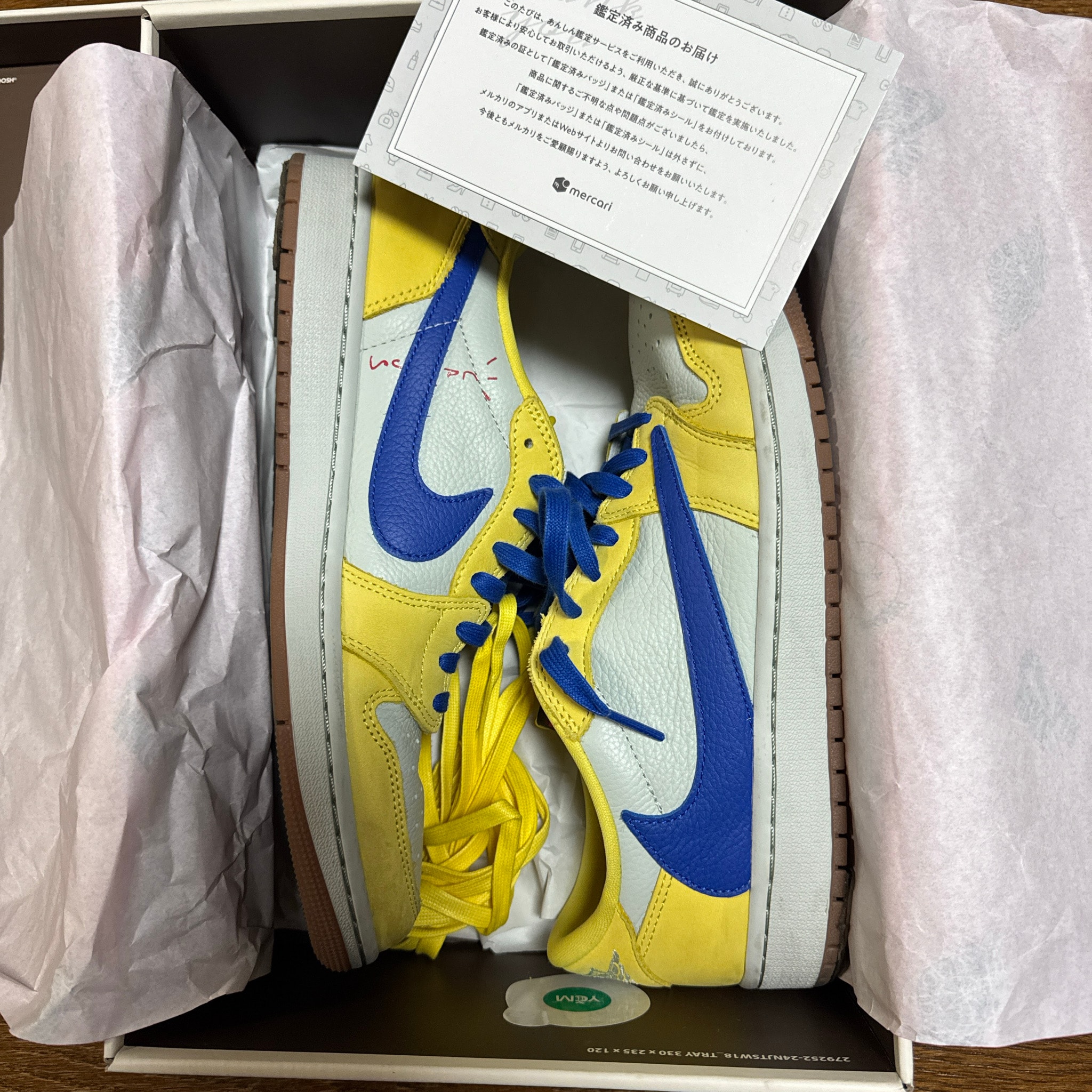 Travis Scott × Nike Women's Air Jordan 1 Retro Low OG "Canary"