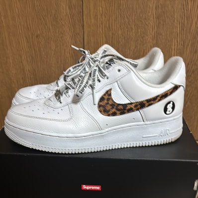 GOODENOUGH × Supreme × Nike Air Force 1 Low "White/Leopard" (25SS Week15)