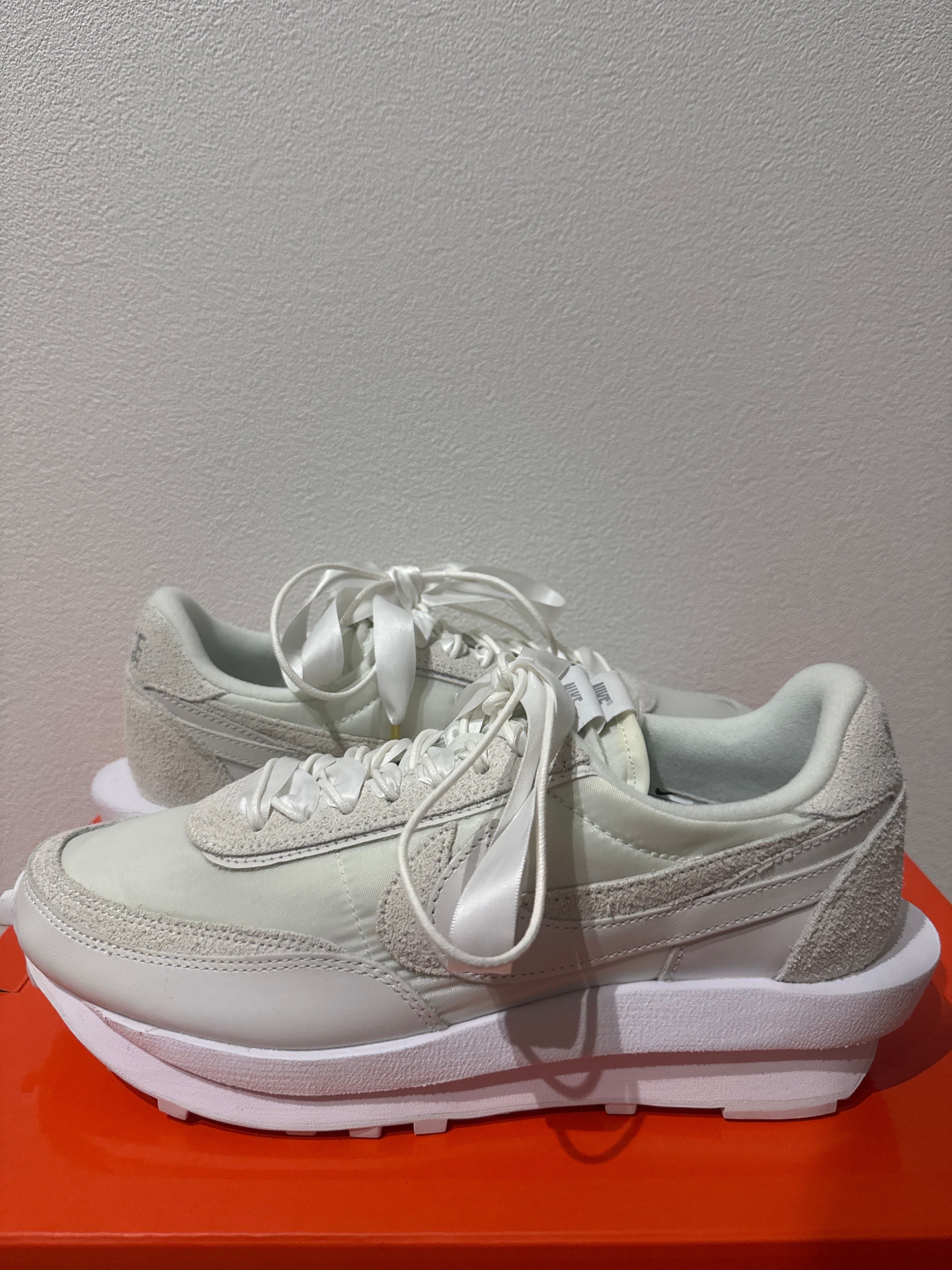 sacai × Nike LDV Waffle "Triple White"