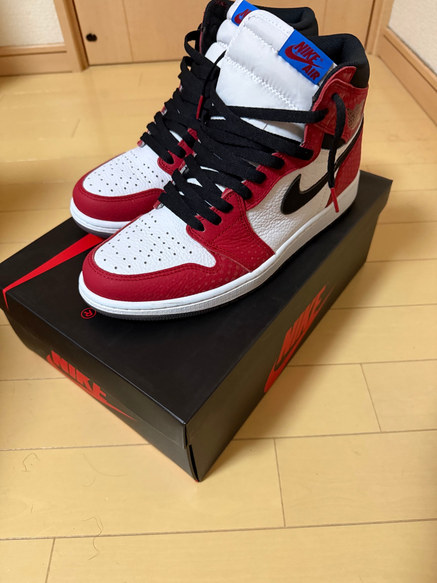 Spiderman × Nike Air Jordan 1 Origin Story "Gym Red/White/Photo Blue/Black"