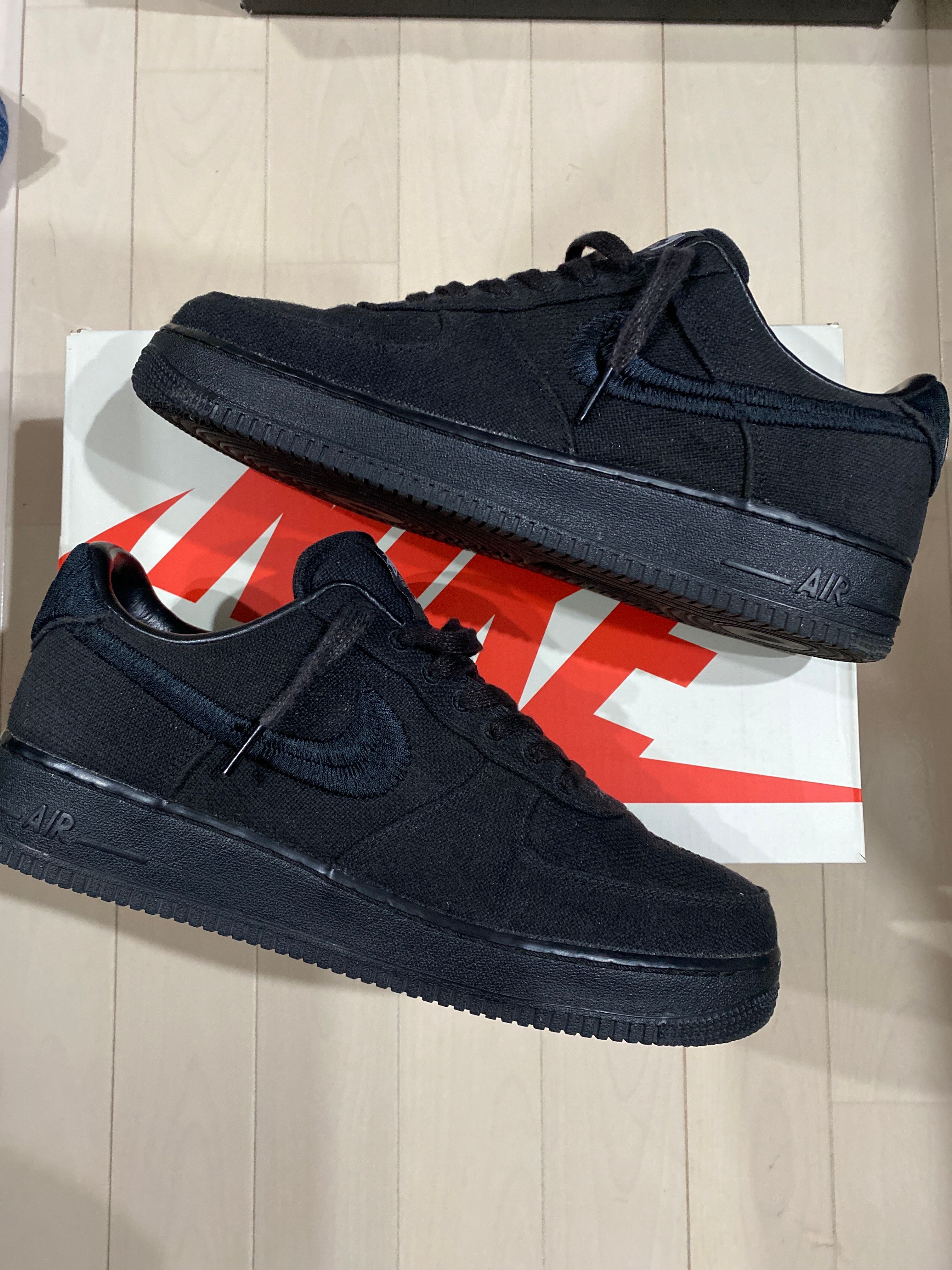 Stussy × Nike Air Force 1 Low "Triple Black"