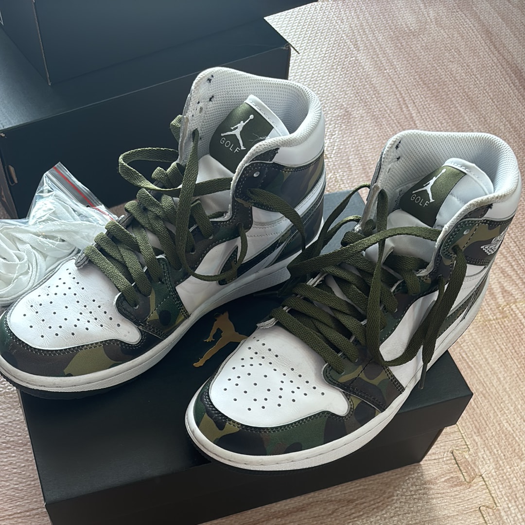 Nike Air Jordan 1 High Golf "Camo/White"
