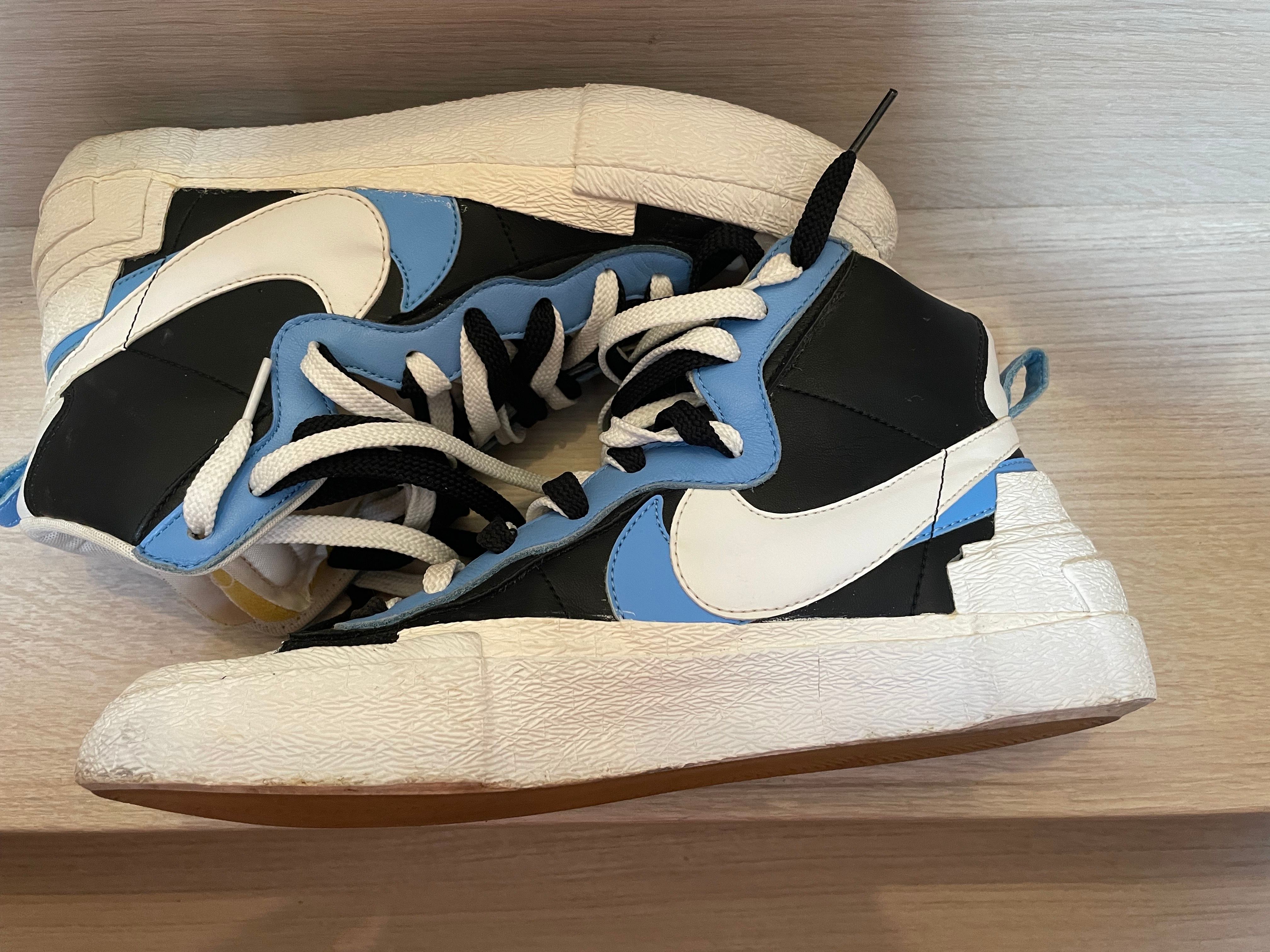 sacai × NIKE BLAZER MID "BLACK / BLUE"