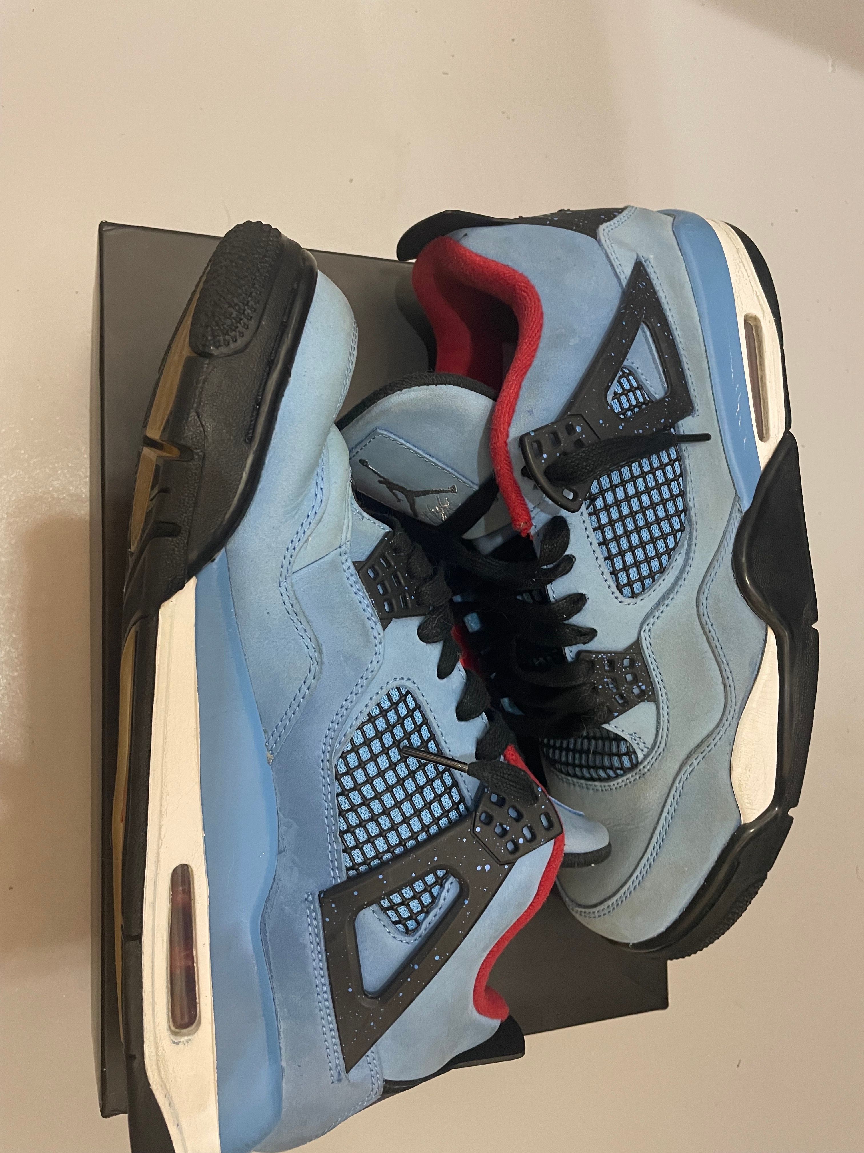 Travis Scott × Nike Air Jordan 4 Retro Cactus Jack "University Blue"