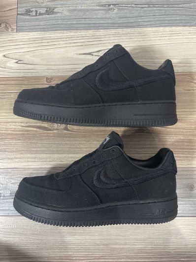 Stussy × Nike Air Force 1 Low "Triple Black"