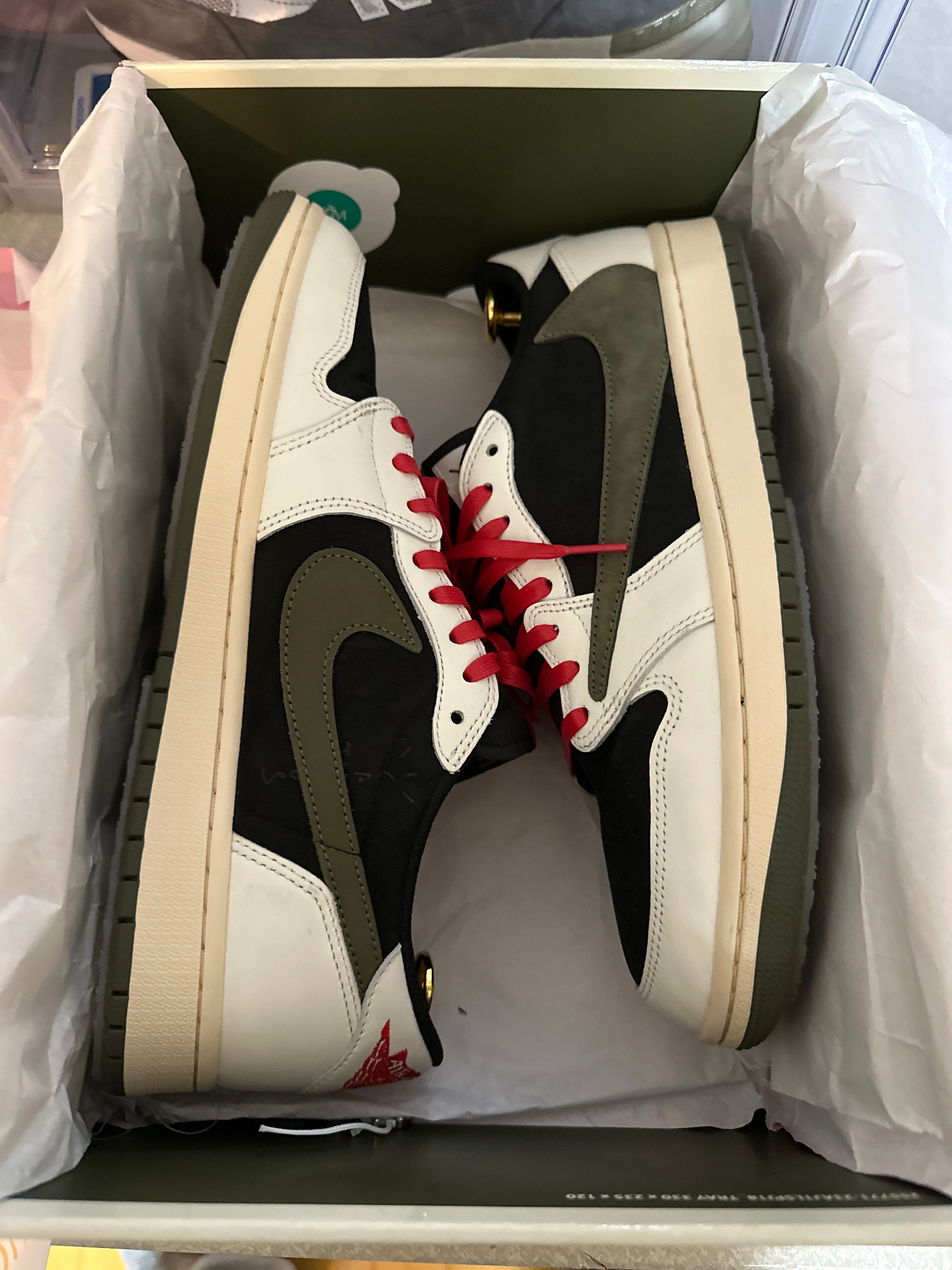 Travis Scott × Nike Women's Air Jordan 1 Low OG "Medium Olive"
