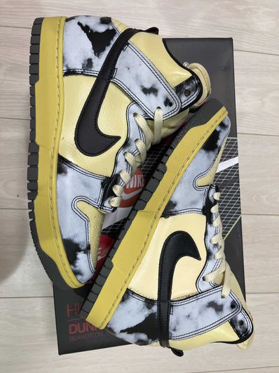 Nike Dunk High "Black Acid Wash"